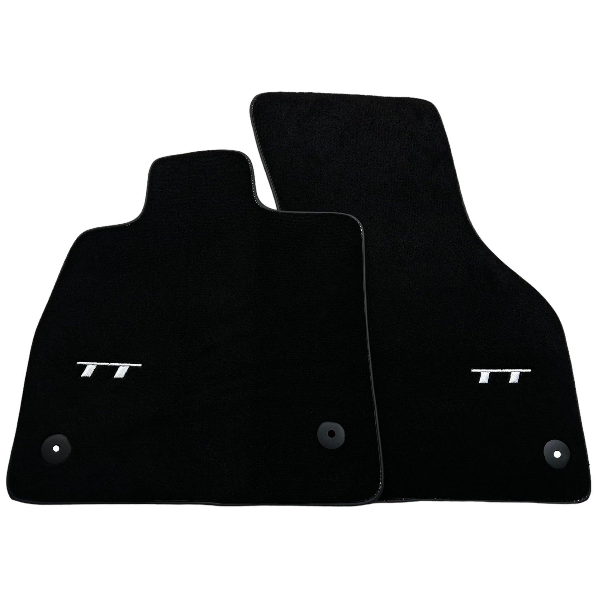 Black Floor Mats for Audi TT MK2 Convertible (2006-2014) - AutoWin