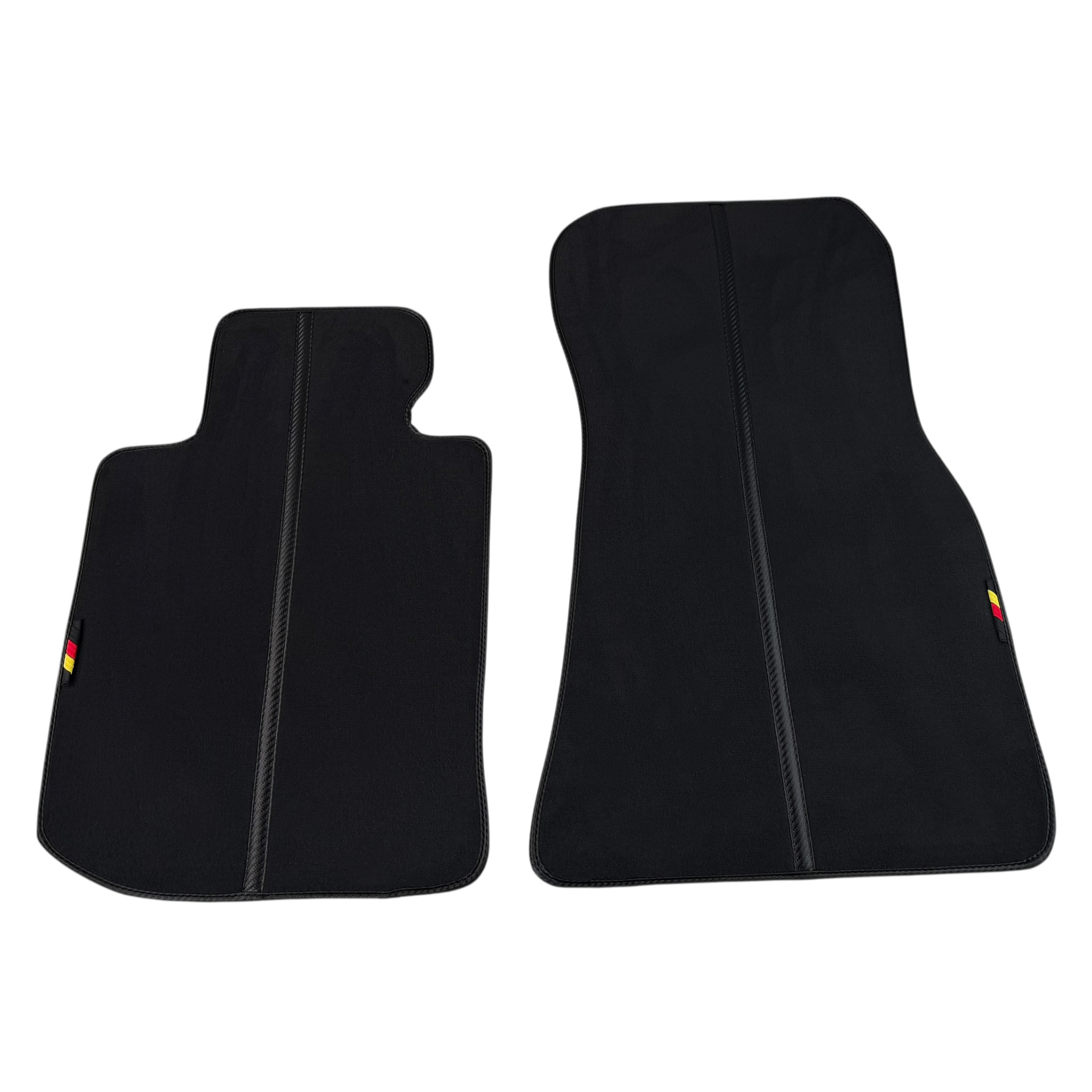 Black Floor Mats for BMW 1 Series E82 (2004-2013) interior installed - BMW 1 Series (2004-2013)