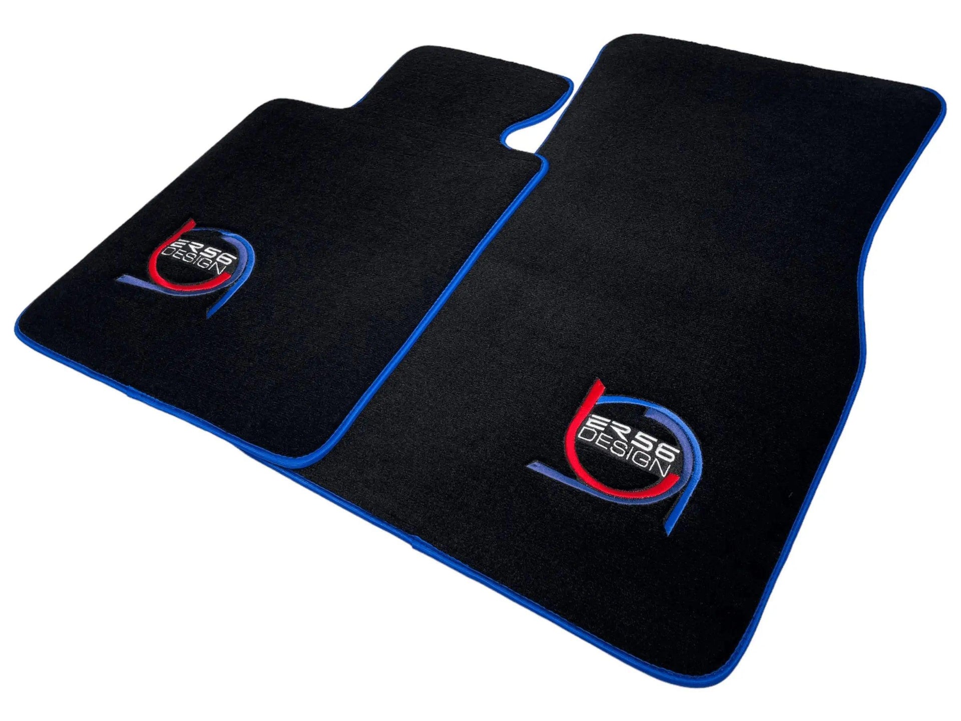Black Floor Mats For BMW 4 Series G22 Coupe ER56 Design Limited Edition Blue Trim - AutoWin