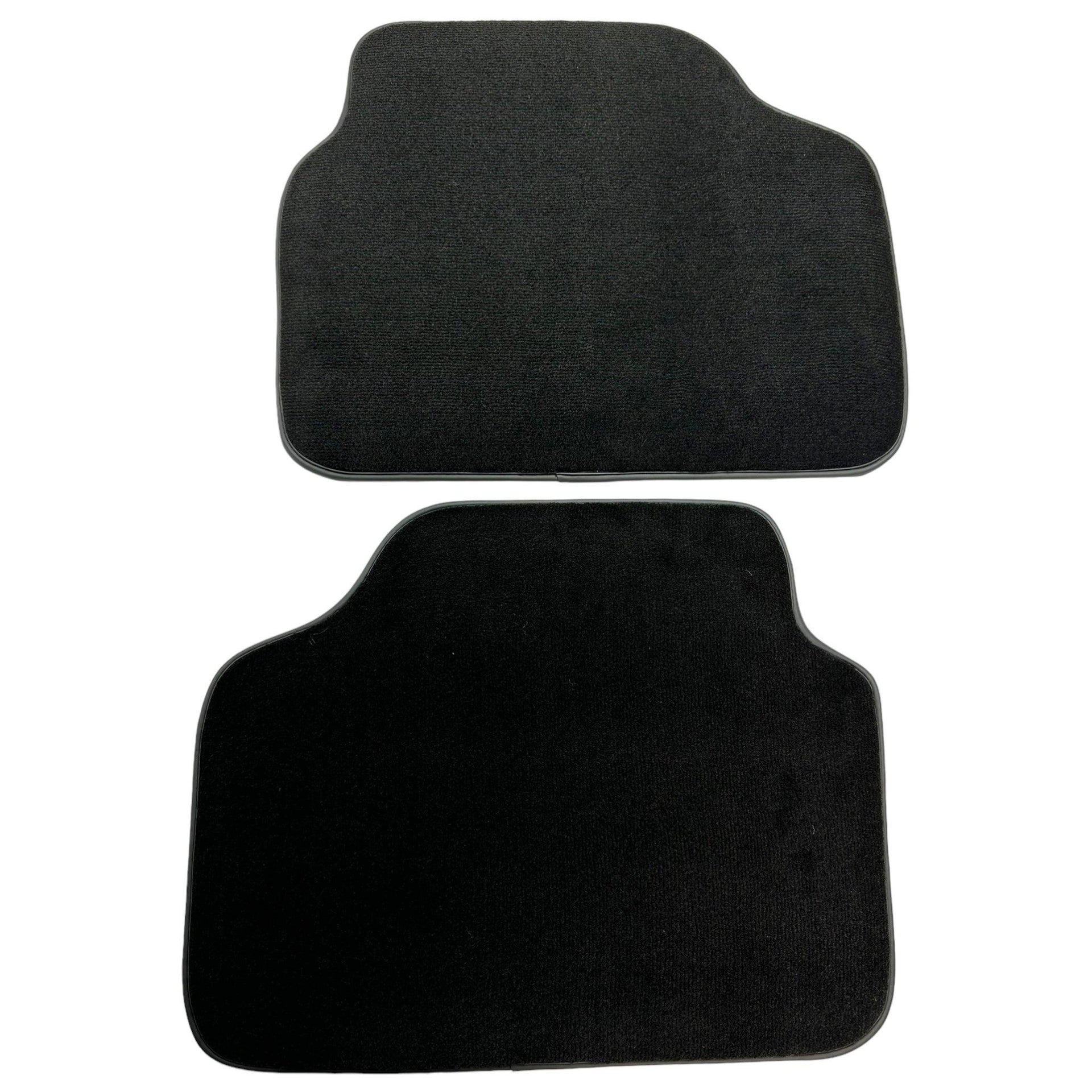 Black Floor Mats For BMW M3 4-door E90 With 3 Color Stripes Tailored Set Perfect Fit - AutoWin