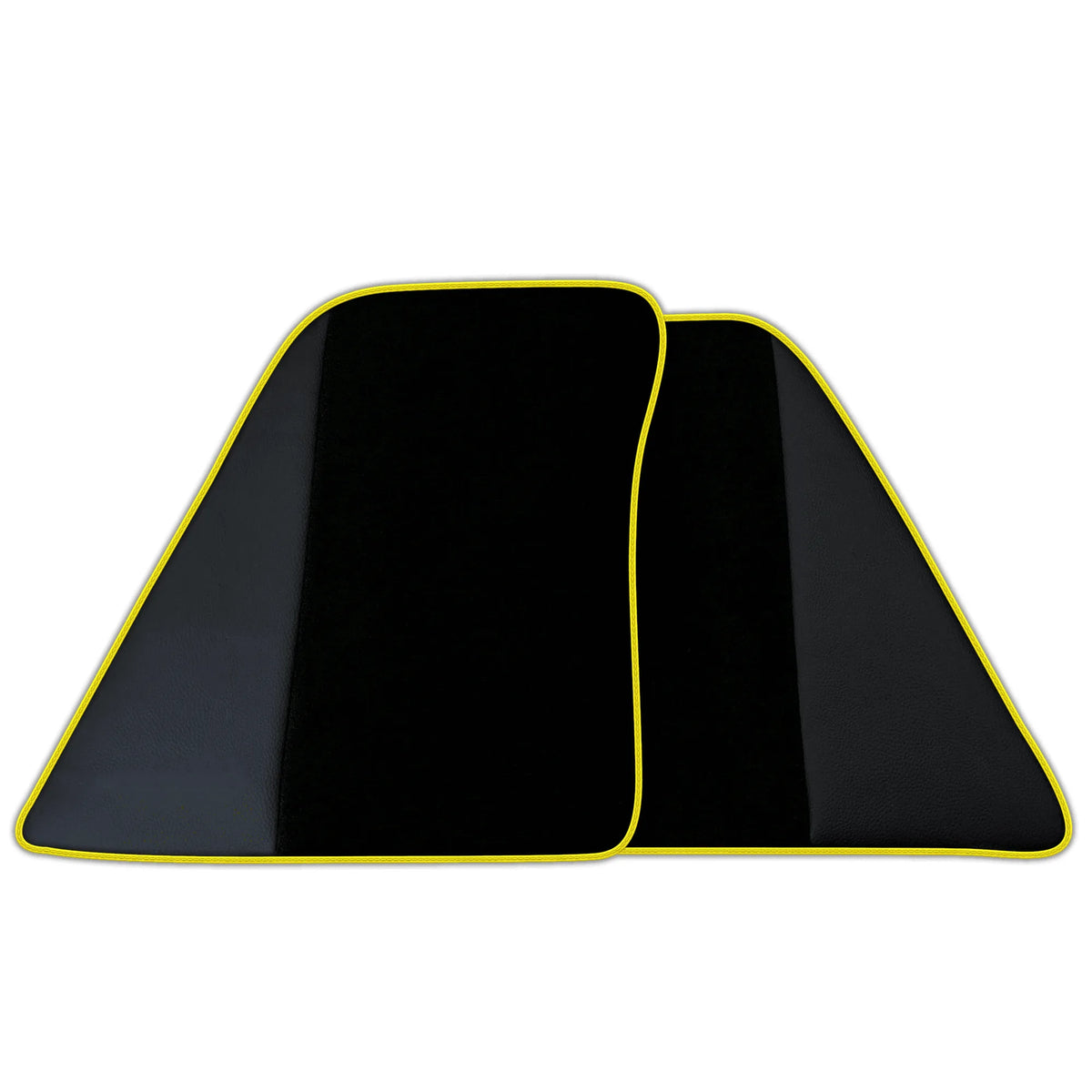 Black Floor Mats for Ferrari 296 GTB (2022-2027) with Leather | Various Trim Colors