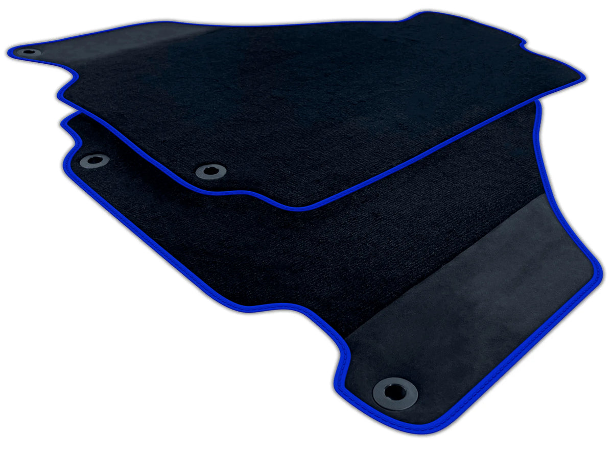 Black Floor Mats for Ferrari 360 (1999-2005) with Alcantara Leather | Various Trim Colors