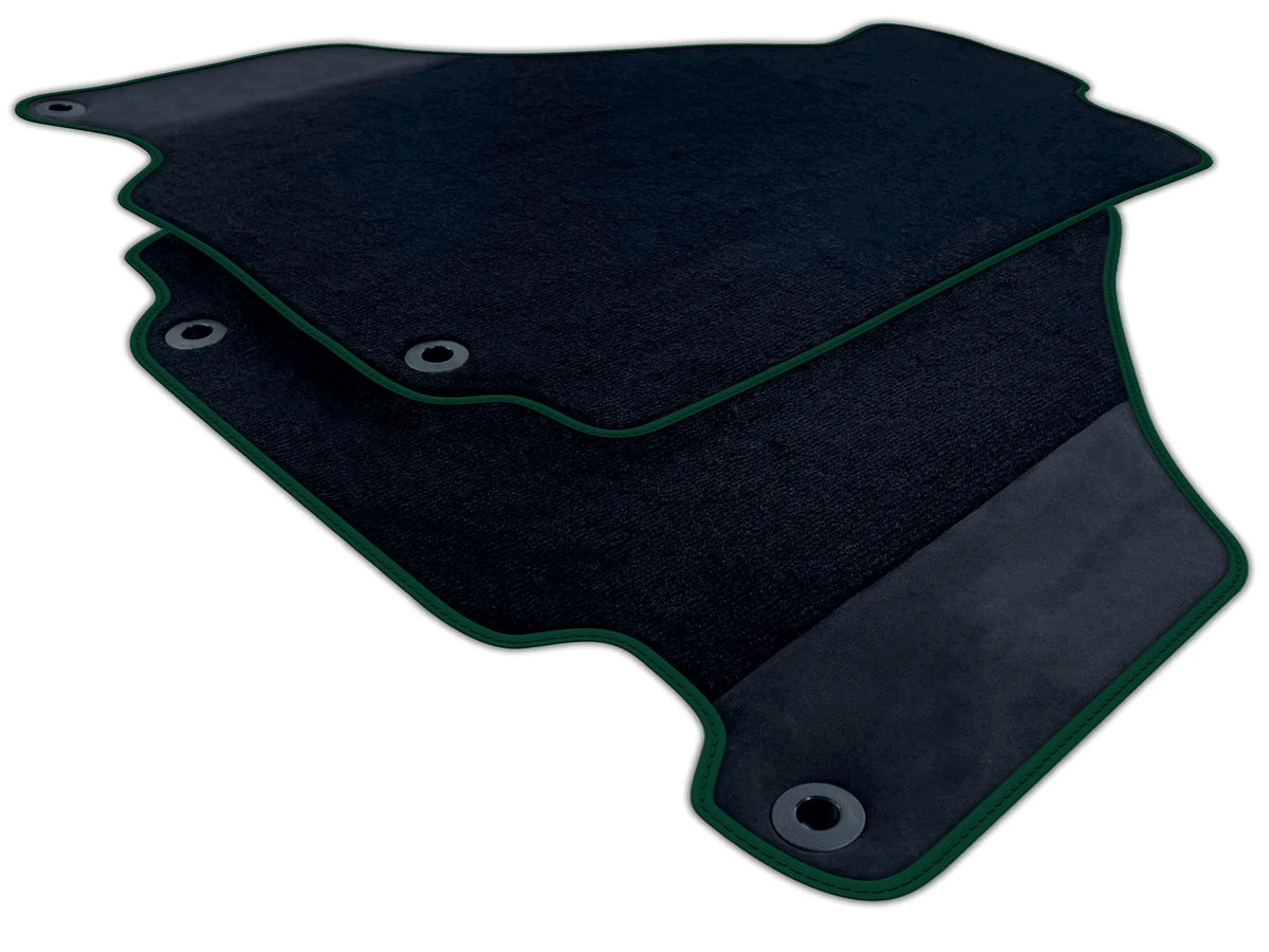 Black Floor Mats for Ferrari 360 (1999-2005) with Alcantara Leather | Various Trim Colors