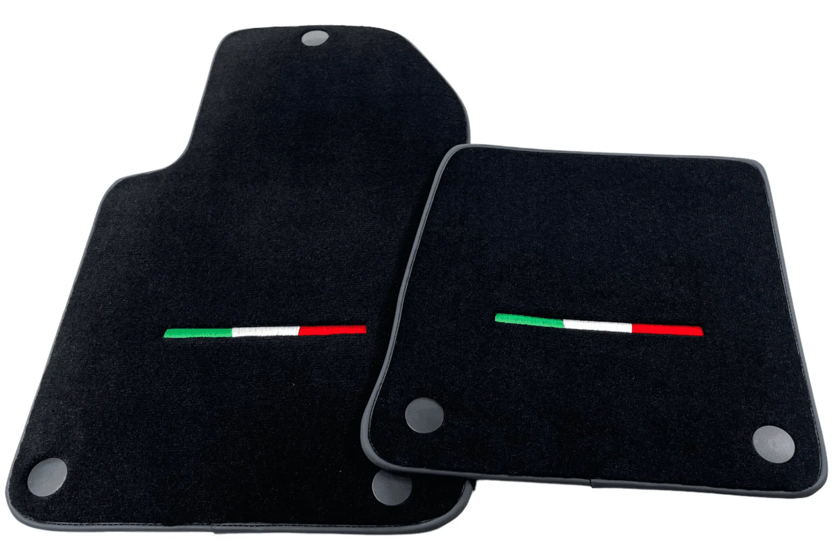Czarne Dywaniki samochodowe dla Ferrari 612 Scaglietti 2005-2011 Edycja Włoska - AutoWin