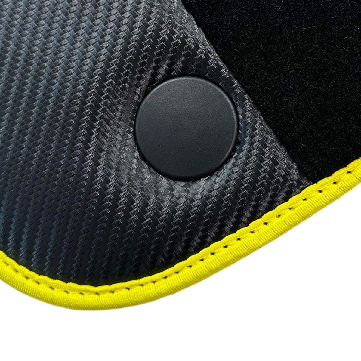 Black Floor Mats for Ferrari F12 TRS (2014) with Carbon Leather - AutoWin