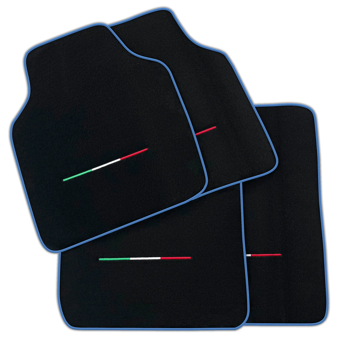 Black Floor Mats for Ferrari Purosangue (2023-2027) IT Flag | Various Trim Colors