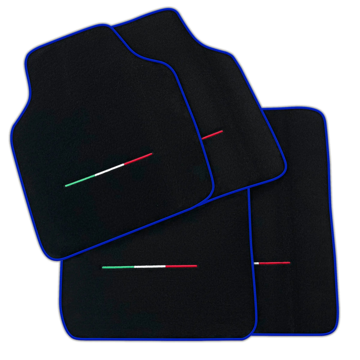 Black Floor Mats for Ferrari Purosangue (2023-2027) IT Flag | Various Trim Colors