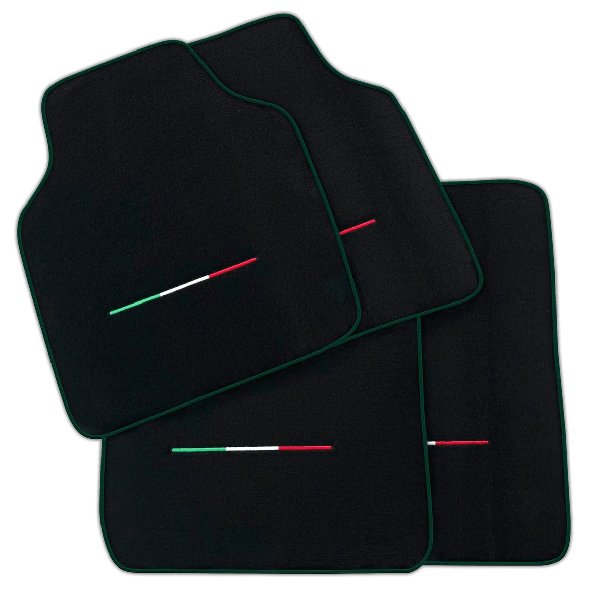 Black Floor Mats for Ferrari Purosangue (2023-2027) IT Flag | Various Trim Colors
