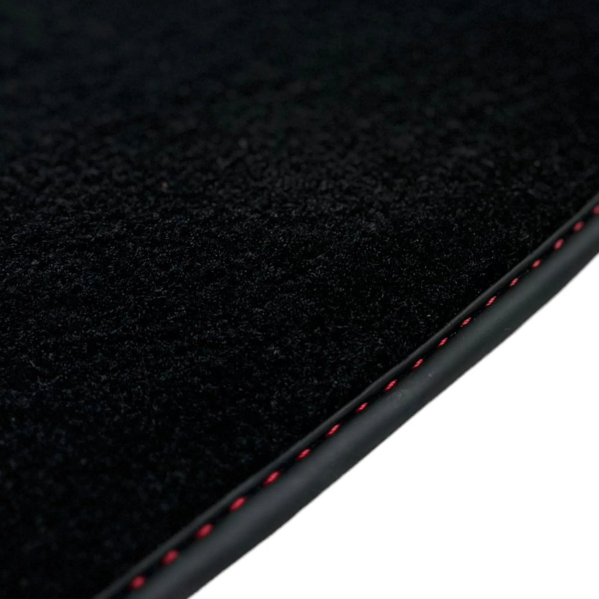 Black Floor Mats for Ferrari Purosangue with Leather and Black Trim | Italian Edition