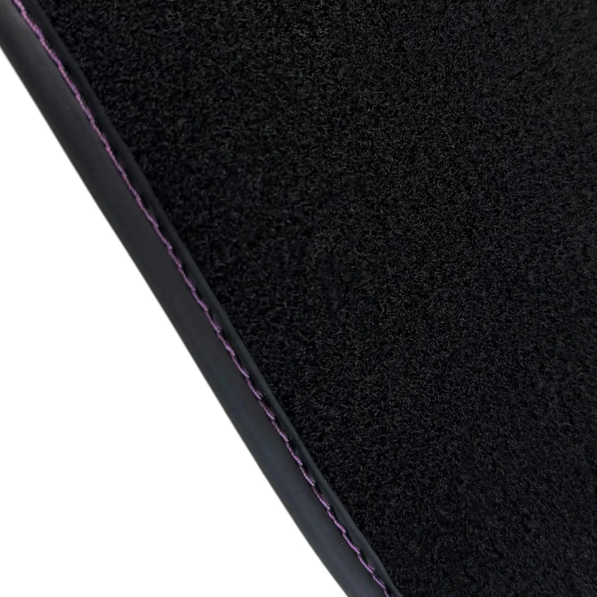 Black Floor Mats for Ferrari Roma (2021-2027) with Purple Leather