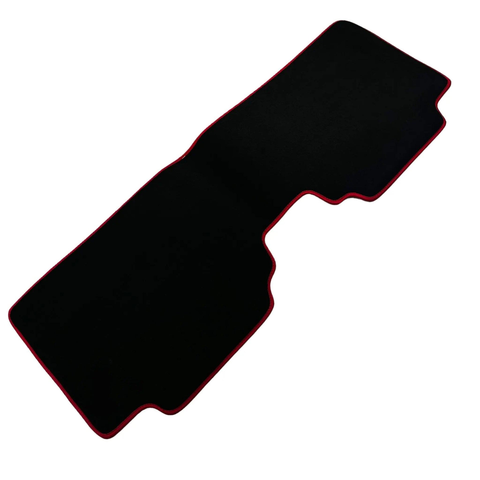 Black Floor Mats For Honda Civic VII (2001-2005) ER56 Design with Red Trim - AutoWin