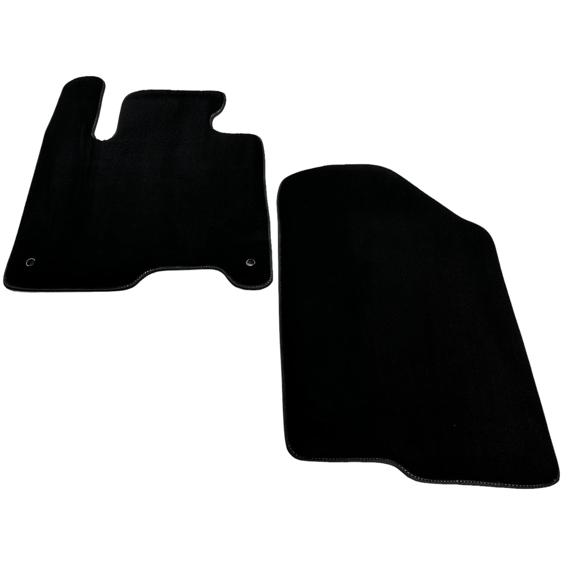 Black Floor Mats for Kia Carens (2013-2024) Distance Fixing Points (Driver) 37,5 cm - AutoWin