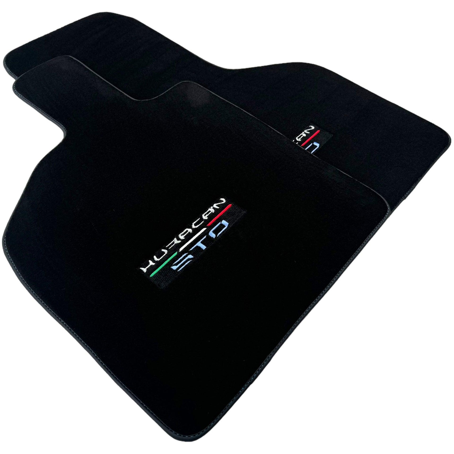 Black Floor Mats for Lamborghini Huracan STO - AutoWin