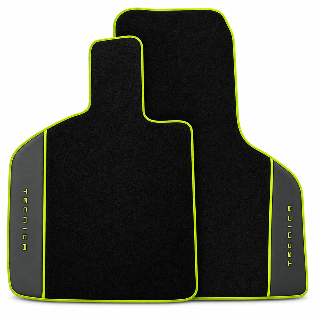 Black Floor Mats for Lamborghini Huracan Tecnica | Alcantara Leather Borders