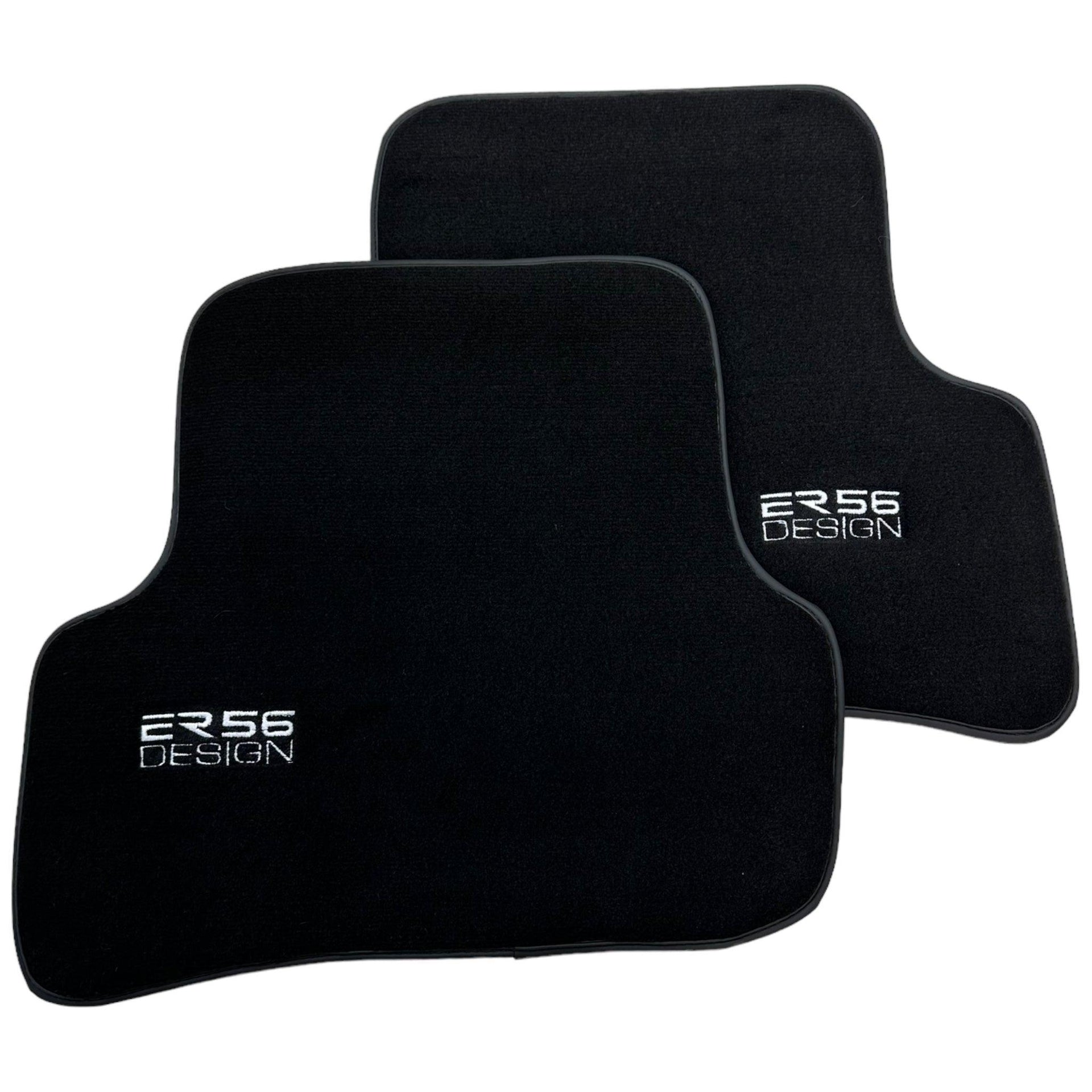 Black Floor Mats For Mercedes-Benz C Class W204 Coupe 2012-2015 ER56 Design - AutoWin