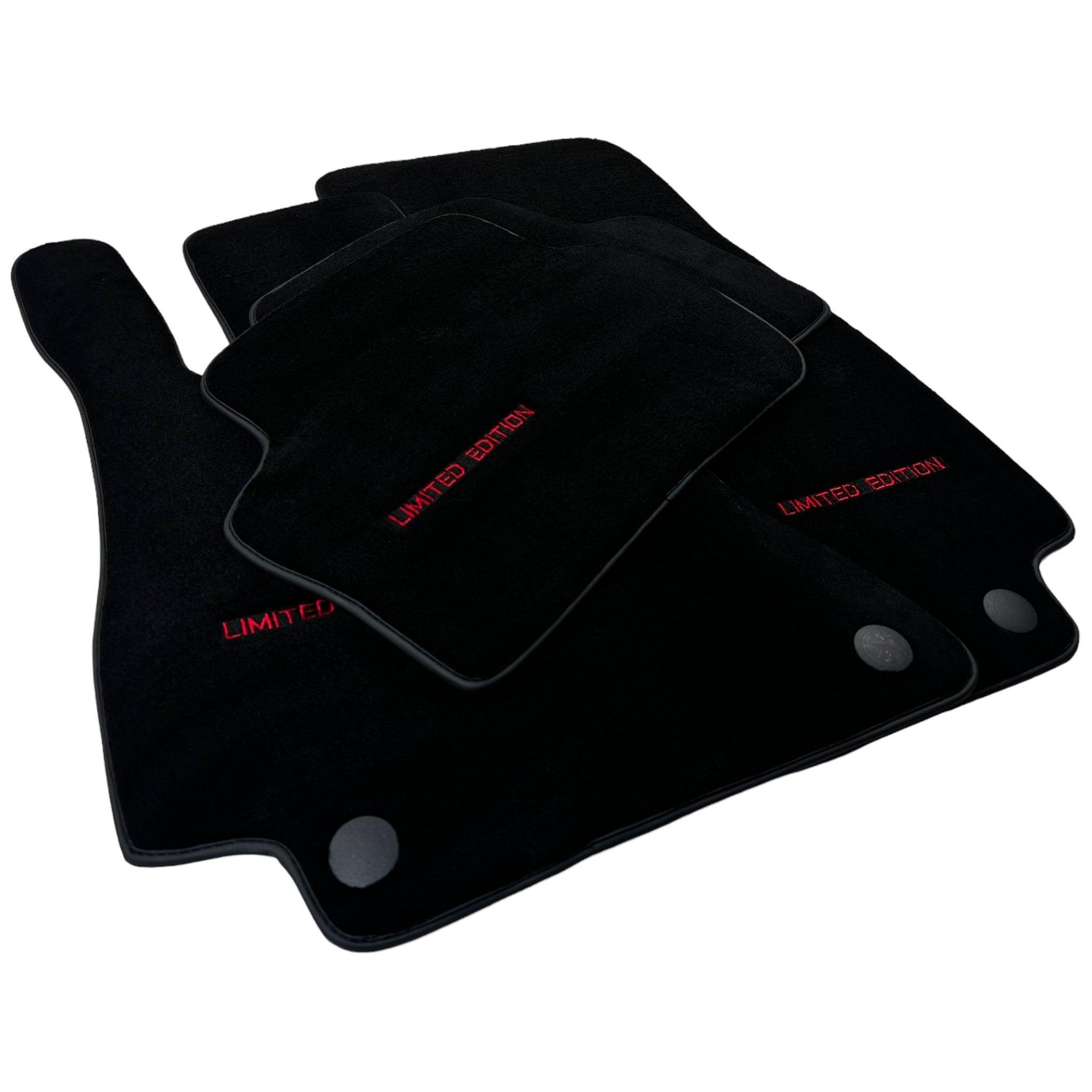 Black Floor Mats For Mercedes Benz E-Class W213 Sedan (2016-2020) | Limited Edition - AutoWin