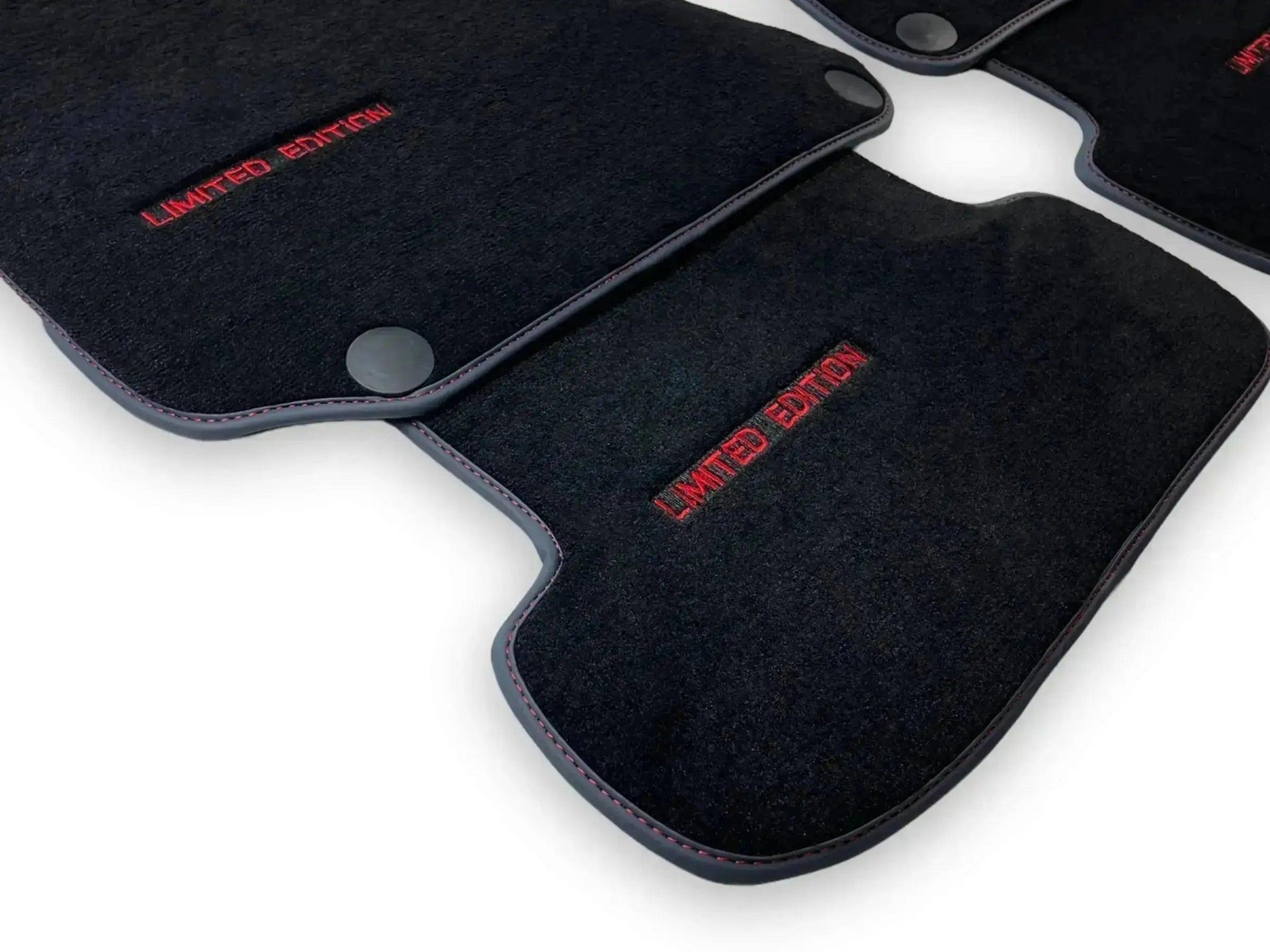 Black Floor Mats For Mercedes Benz GLC-Class C253 Coupe (2016-2019) | Limited Edition - AutoWin