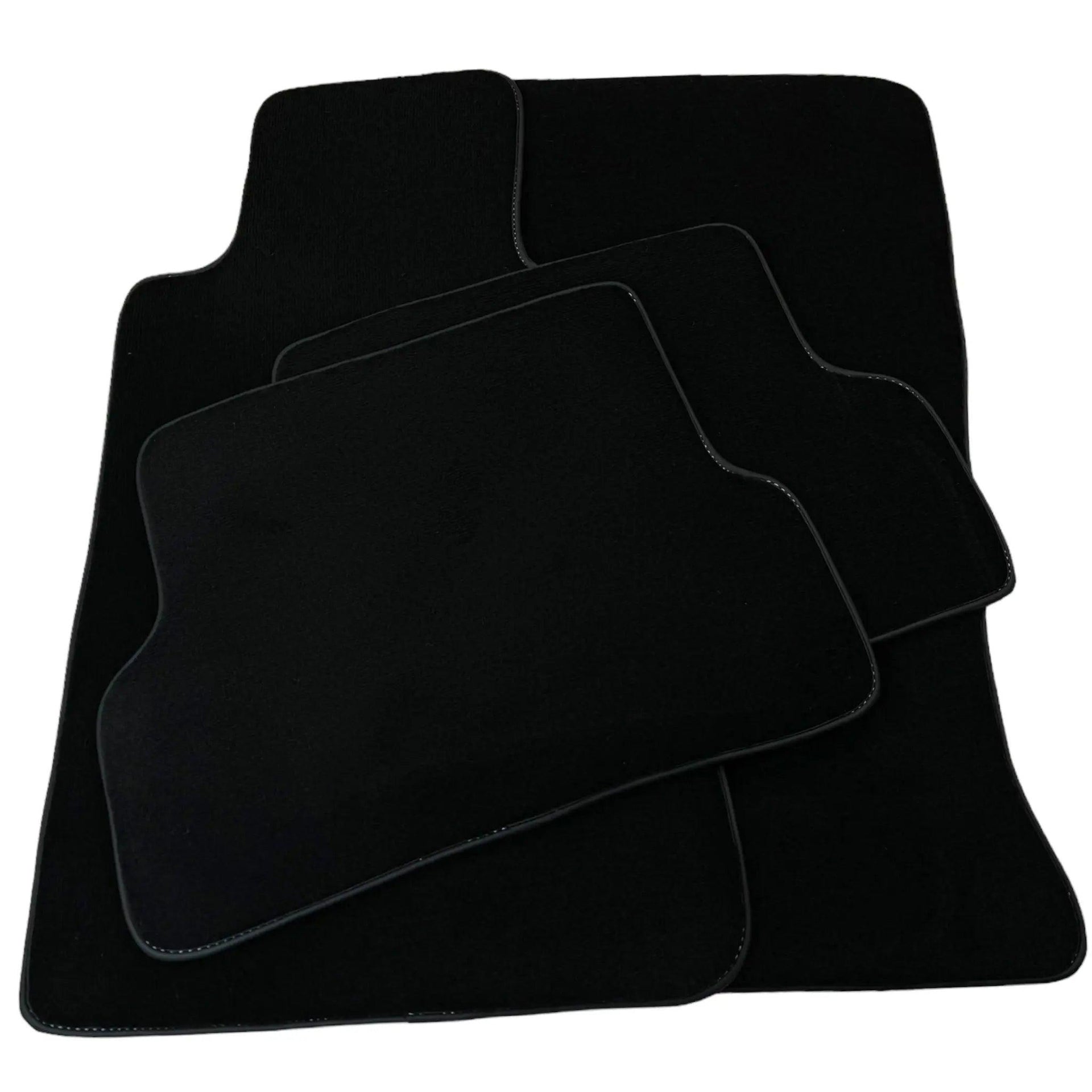 Black Floor Mats for Mercedes-Benz R107/C107 Coupe (1971-1989) - AutoWin