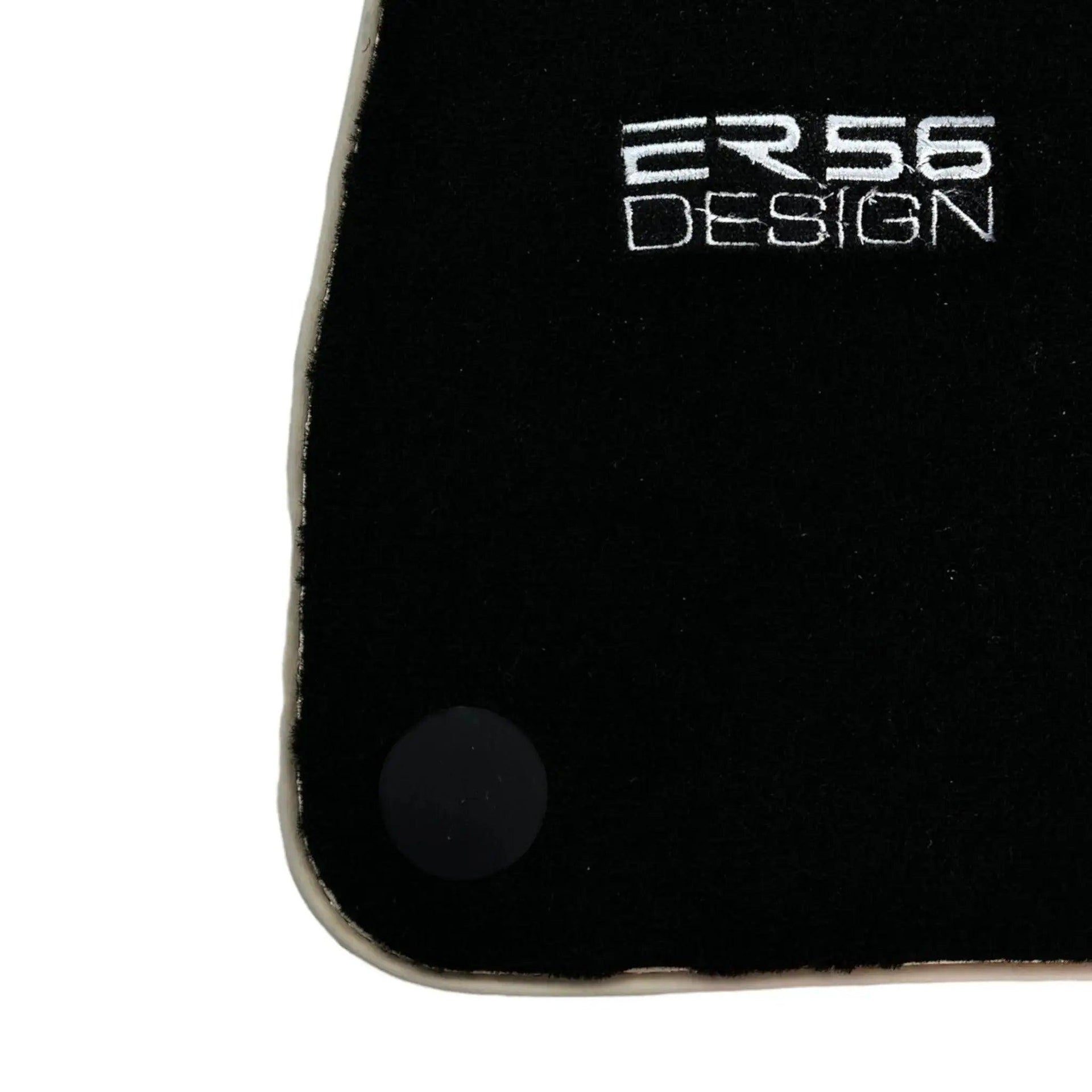 Black Floor Mats For Mercedes-Benz SLK-Class R170 (1998-2000) ER56 Design - AutoWin