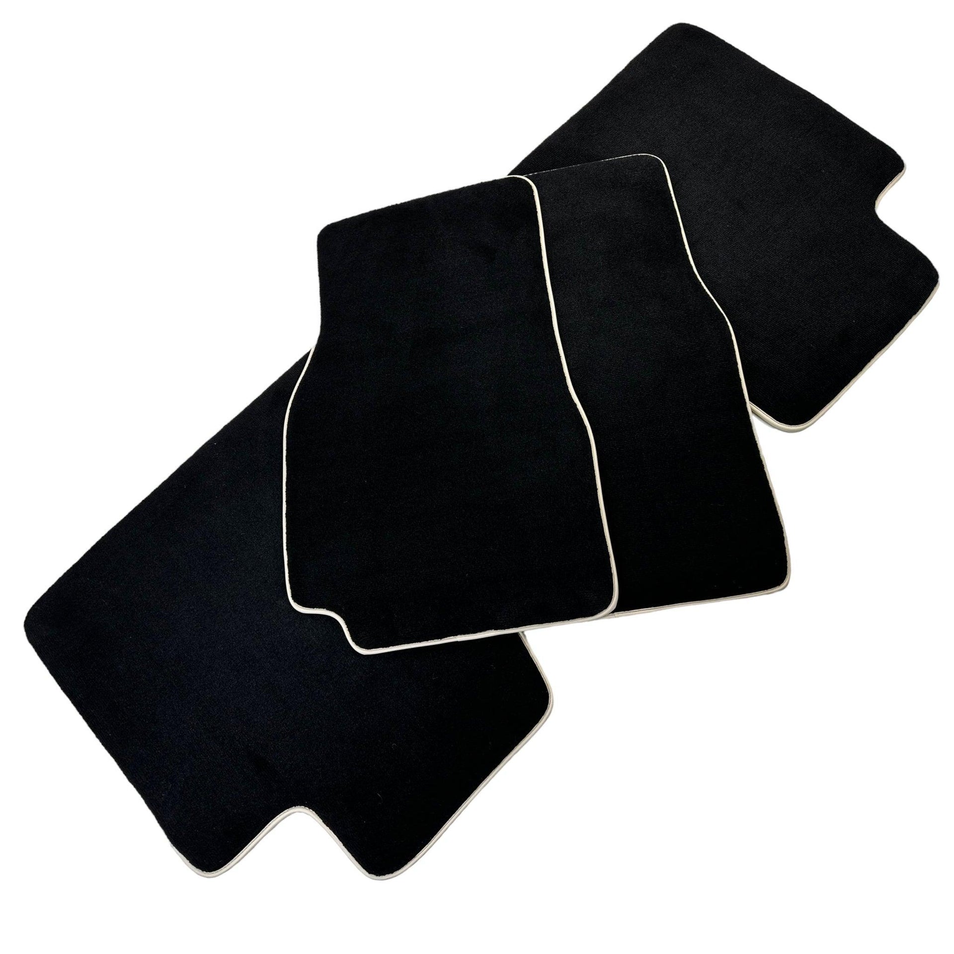 Black Floor Mats for Nissan Patrol (1988-1998) | Beige Trim - AutoWin