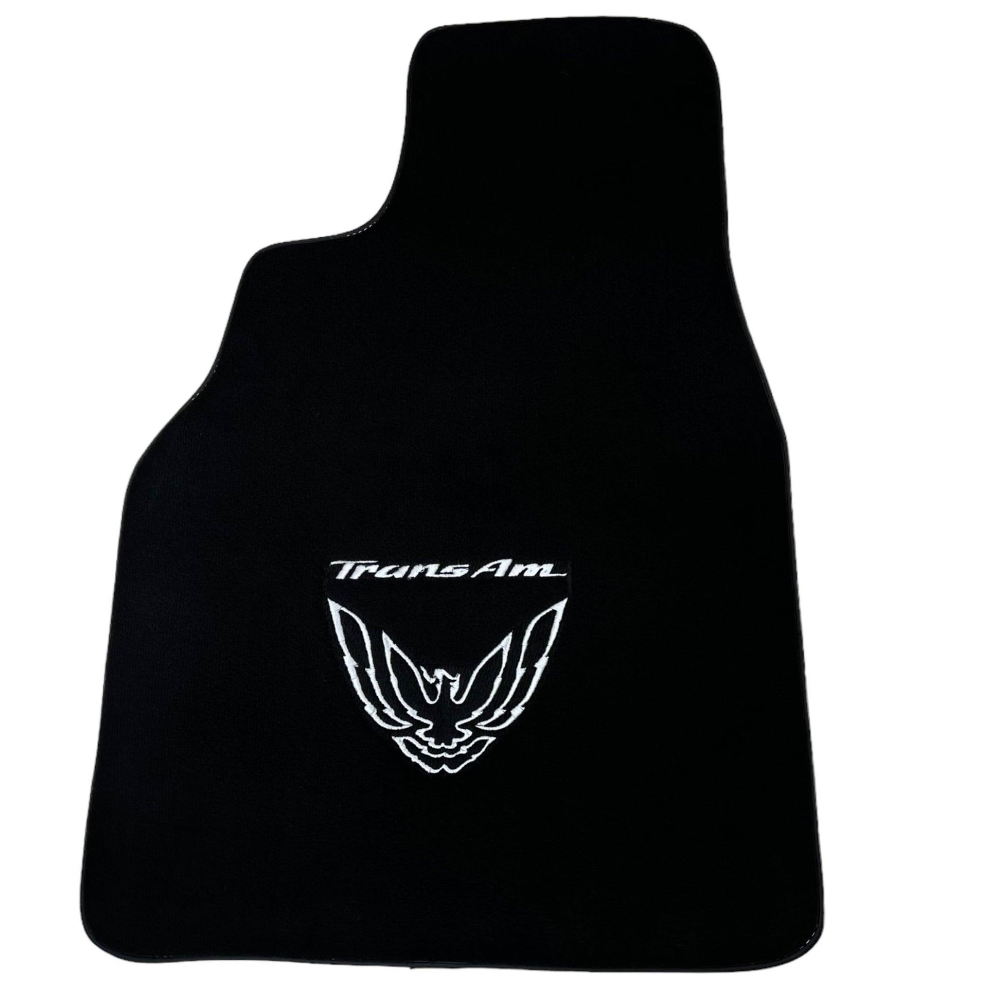 Black Floor Mats for Pontiac FireBird (1993-2002) with Trans Am Logo - AutoWin