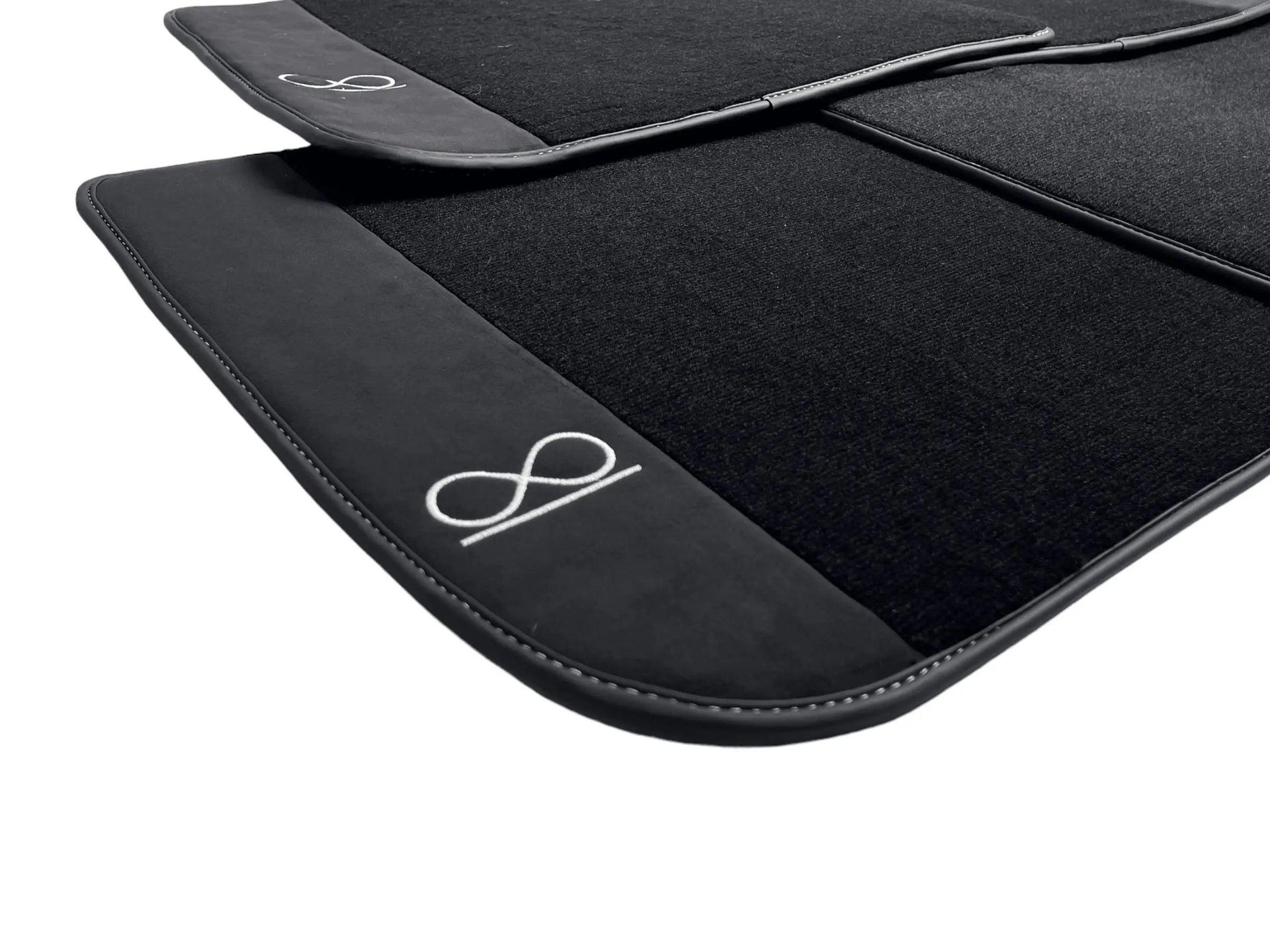 Black Floor Mats For Rolls Royce Black Badge Cullinan - AutoWin