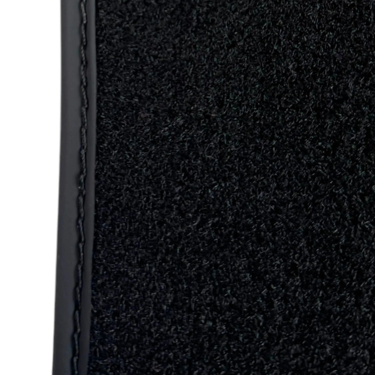 Black Floor Mats for Rolls Royce Cullinan (2018-2025) with White Leather