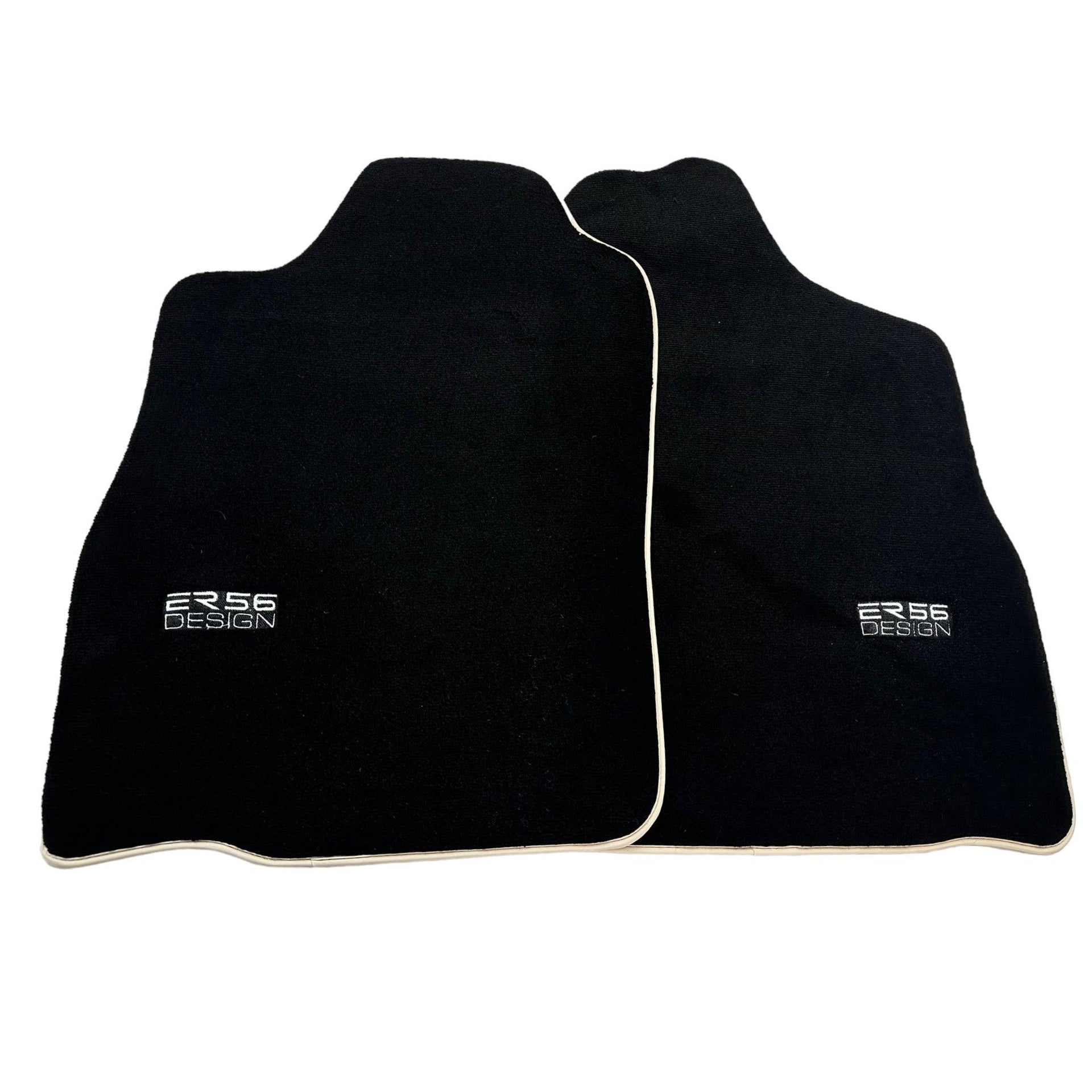 Black Floor Mats For Toyota Land Cruiser 90 (1997-2003) Beige Trim | ER56 Design - AutoWin