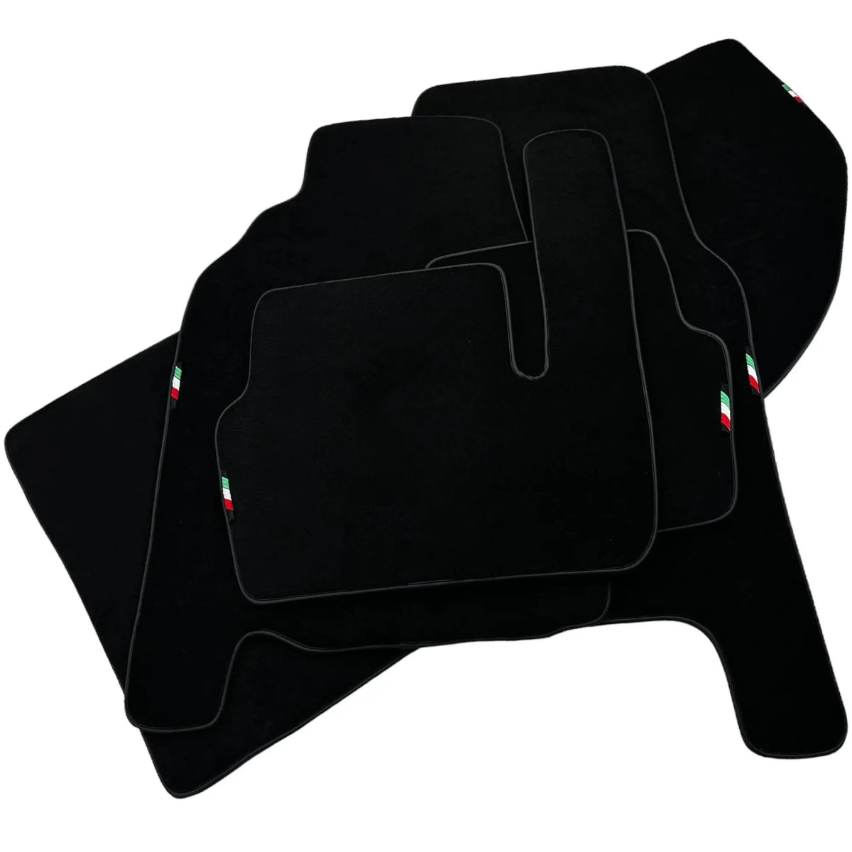 Black Floor Mats Set with Trunk Mat For Ferrari 456 (1992-2003) Italian Edition - AutoWin