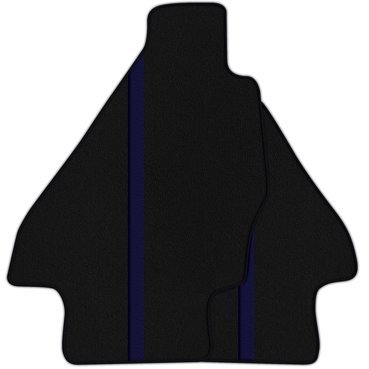 Black Floor Mats with Leather Line for Ferrari Dino GT4 (1973-1979) - Various Colors