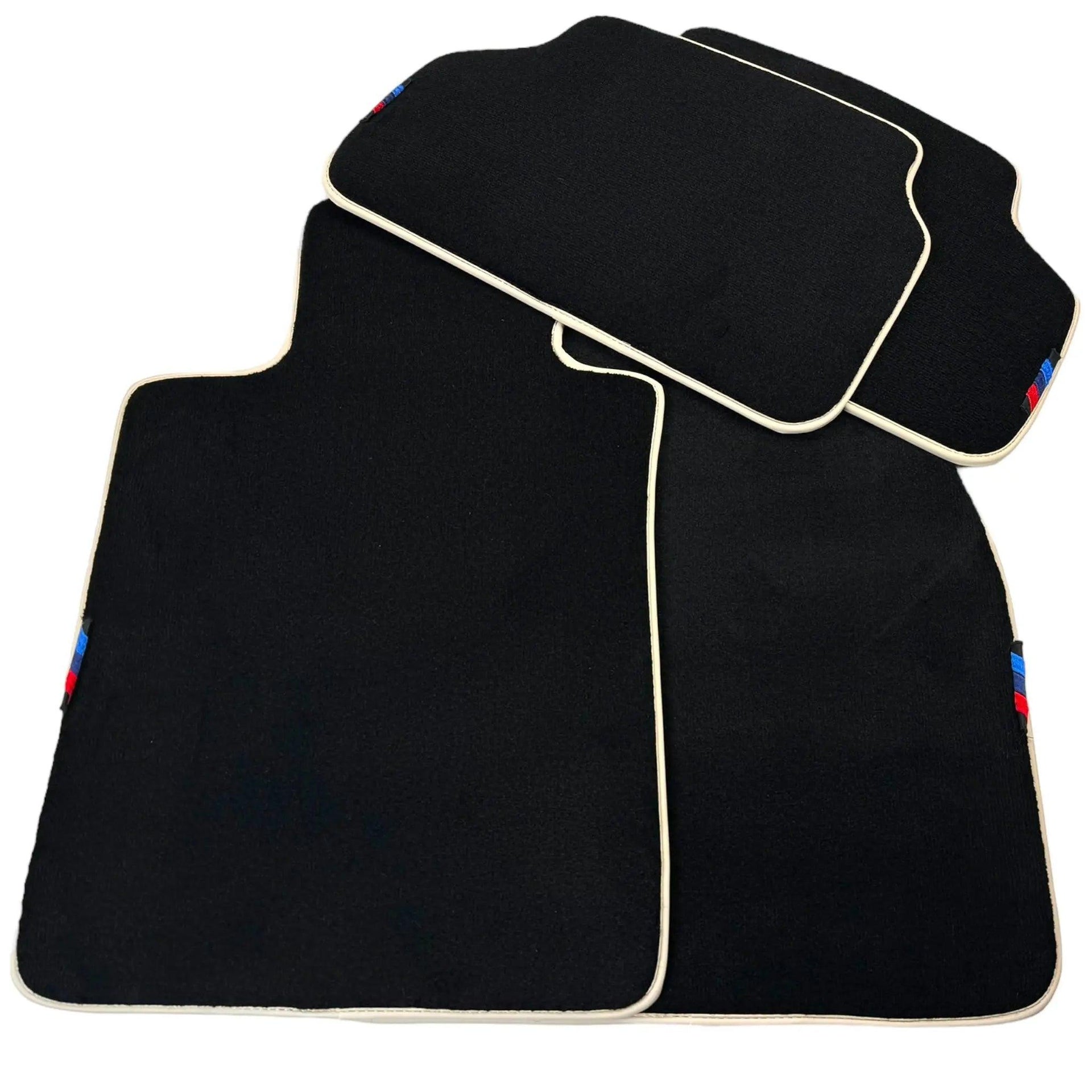 Black Mats For BMW Gran Tourer F46 (2015-2022) 7 Seats | Beige Trim - AutoWin