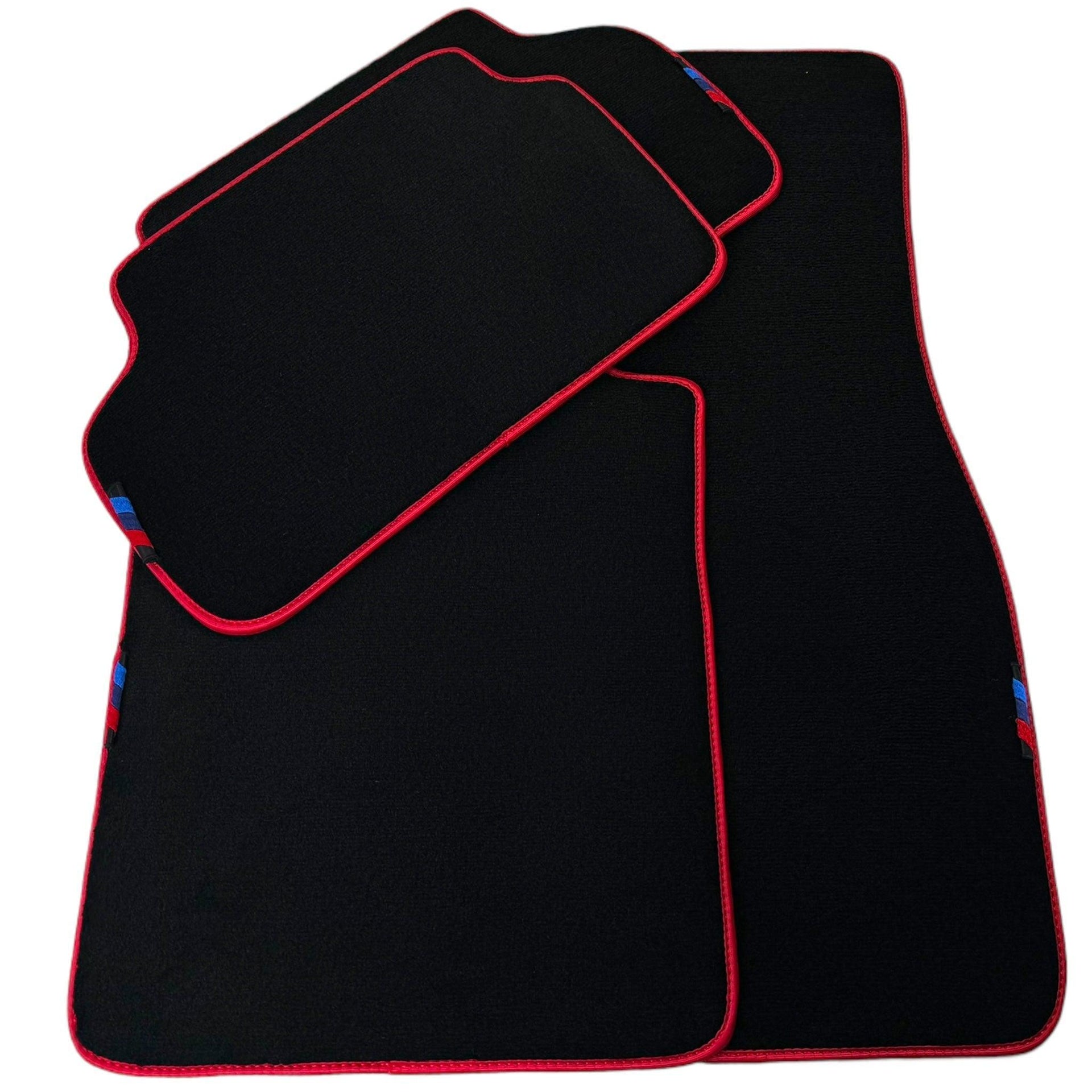 Black Mats For BMW Gran Tourer F46 (2015-2022) 7 Seats | Red Trim - AutoWin