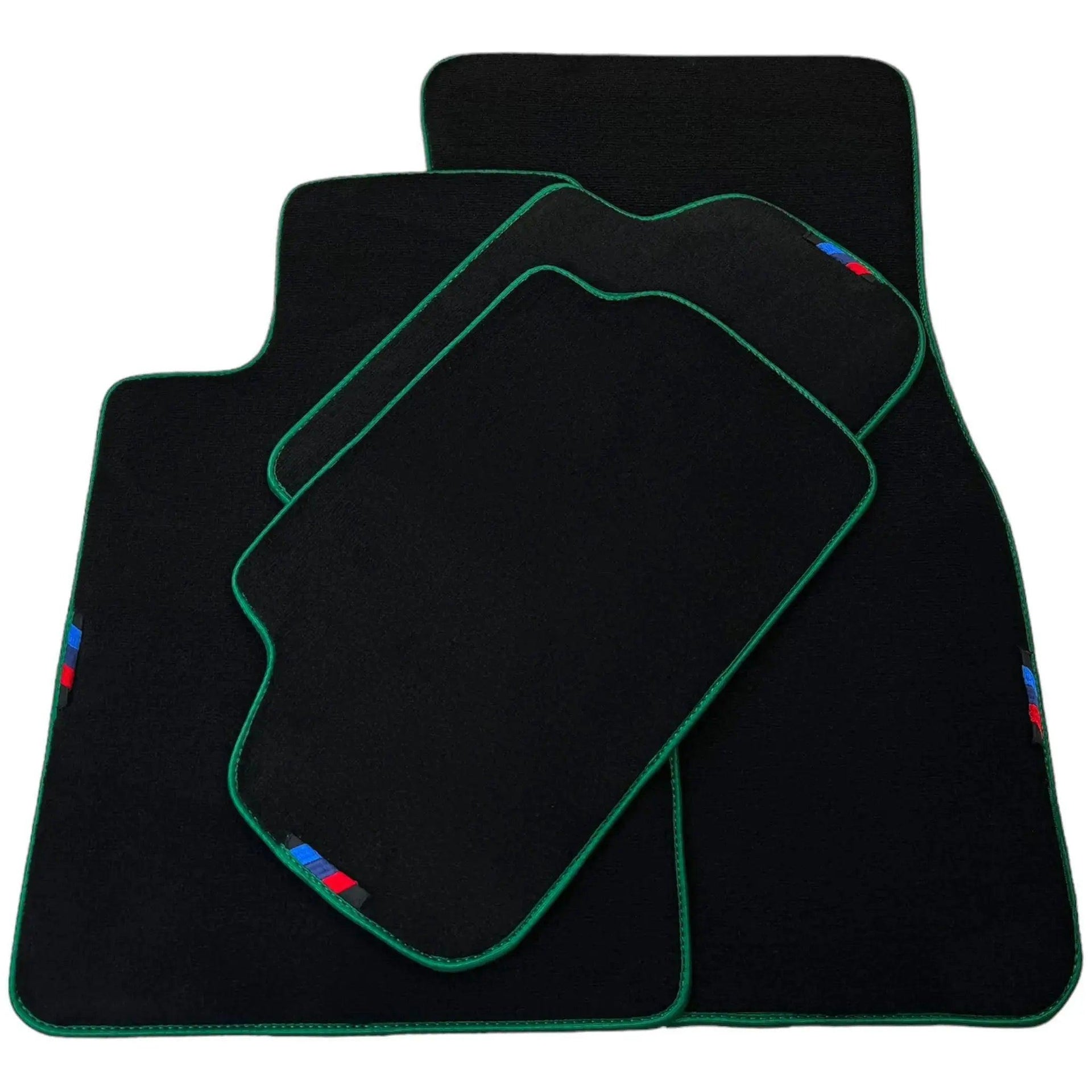 Black Mats For BMW M3 E93 | Green Trim - AutoWin