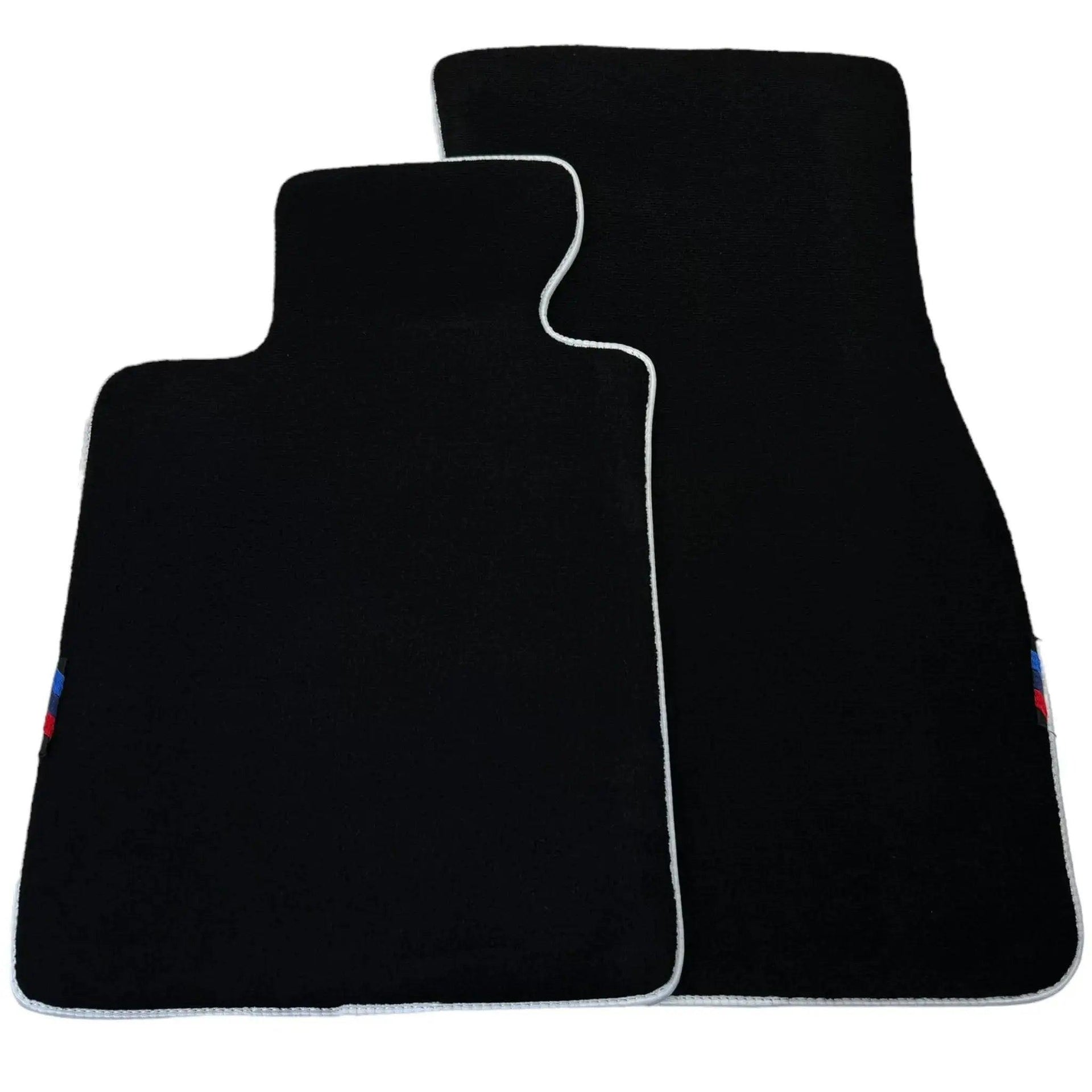 Black Mats For BMW X6M E71 SUV | White Trim - AutoWin