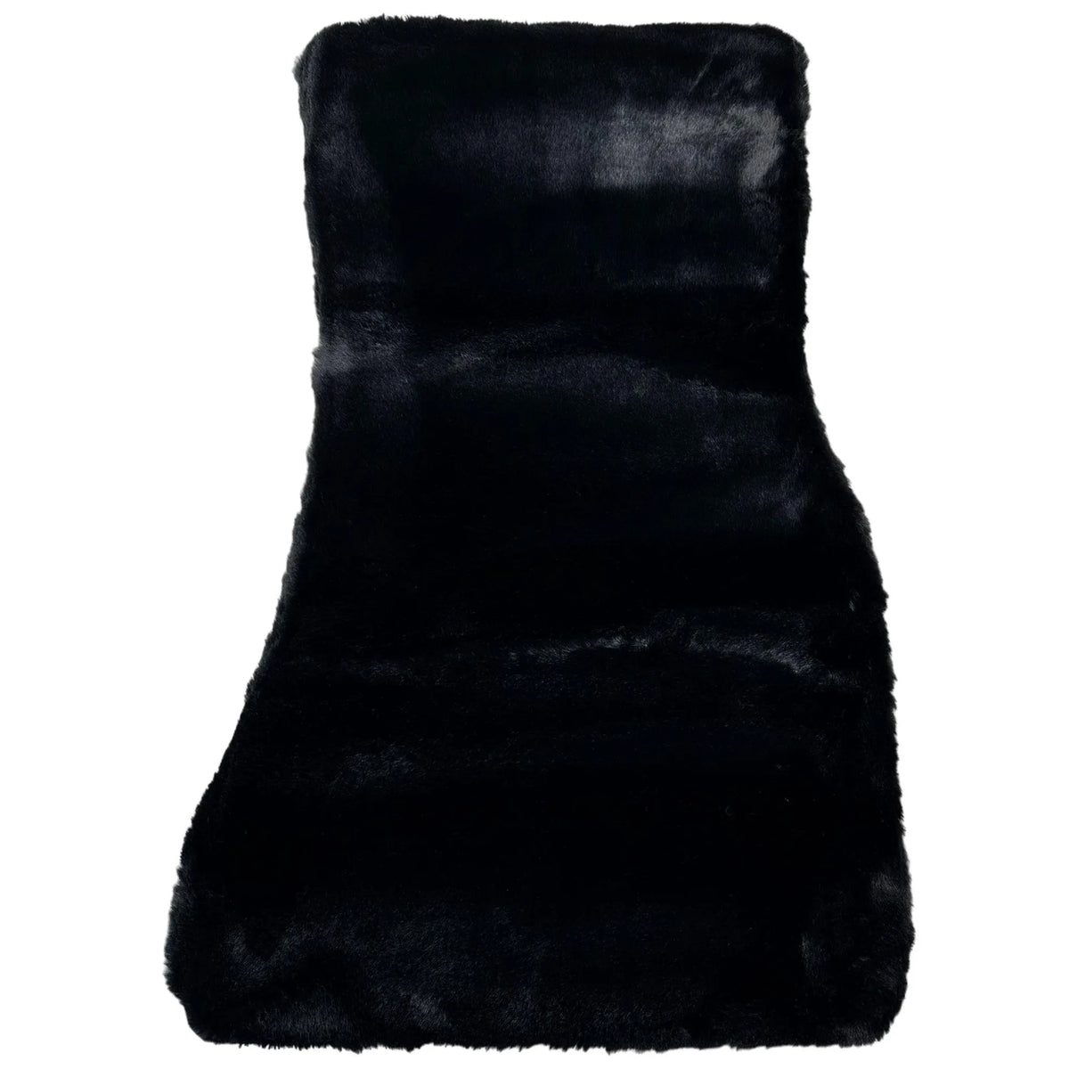 Black Sheepskin Floor Mats for Rolls-Royce Ghost Series I (2010–2020) No Steps Edition
