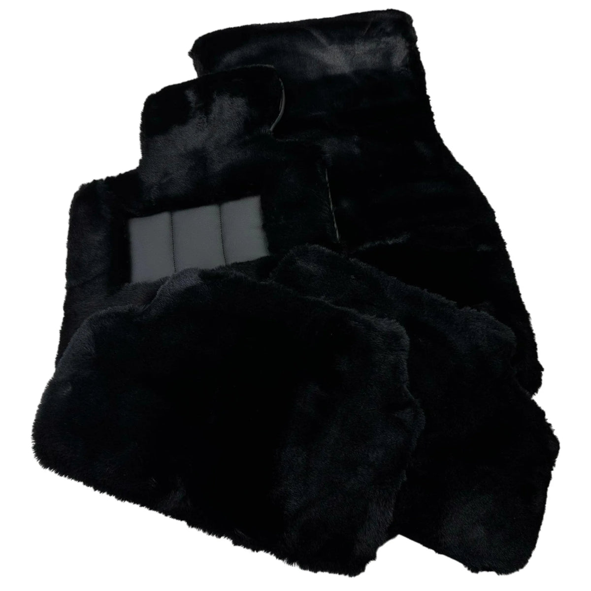 Black Sheepskin Floor Mats for Rolls-Royce Ghost Series II (2021-2024) No Steps Edition - AutoWin
