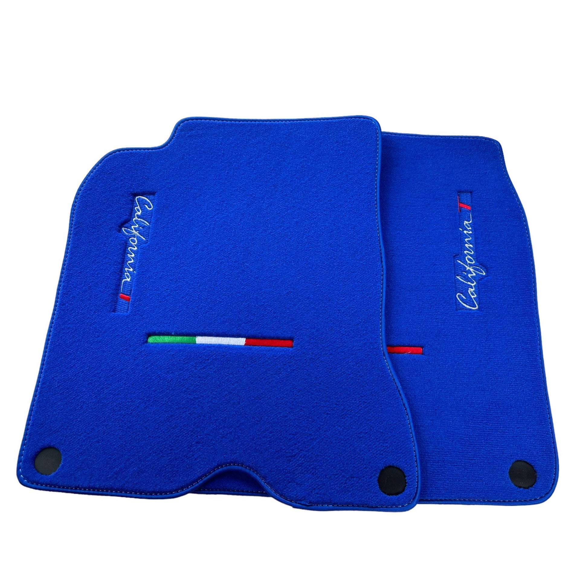 Blue Floor Mats For Ferrari California T 2015–2018 - AutoWin