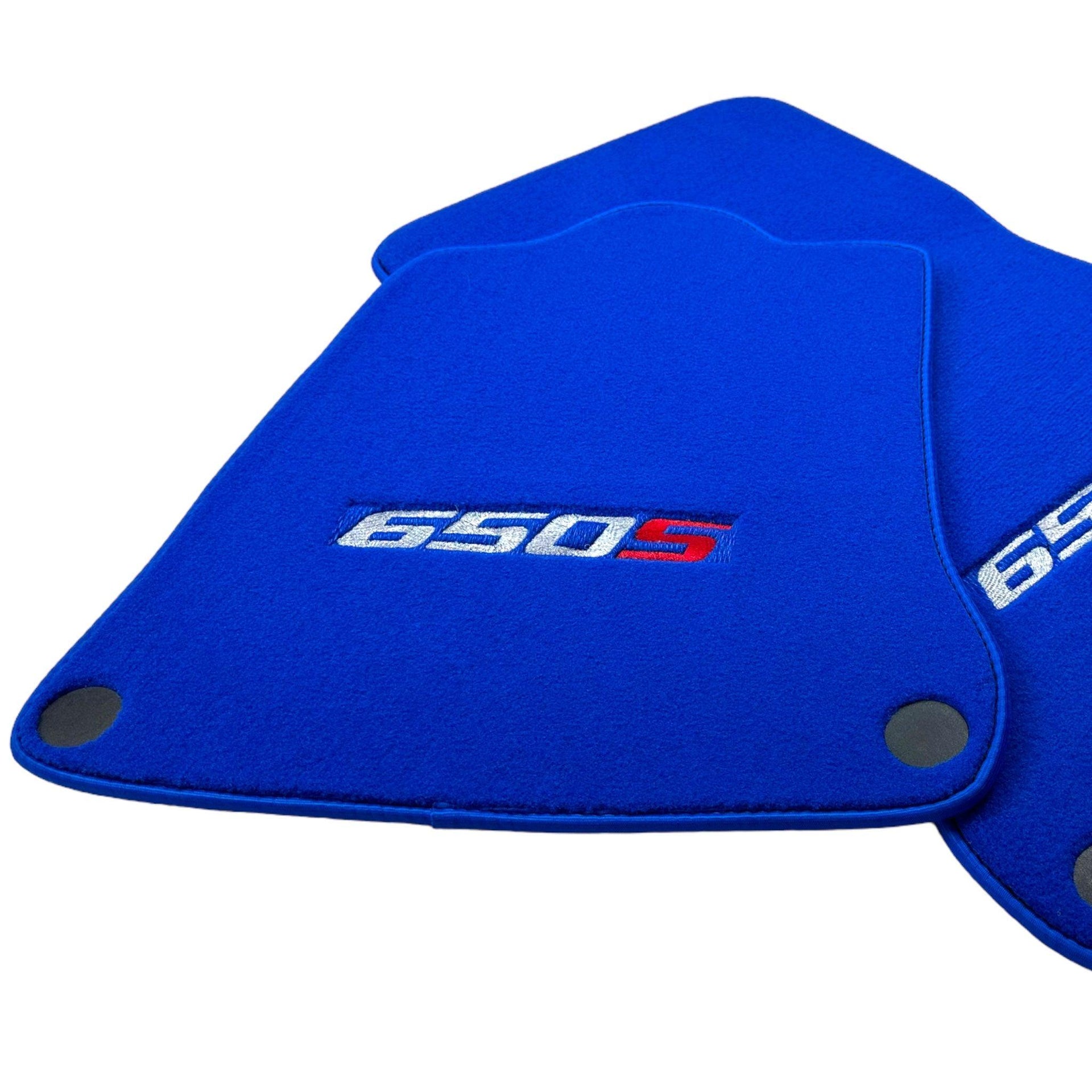 Blue Floor Mats For McLaren 650S Tailored - AutoWin