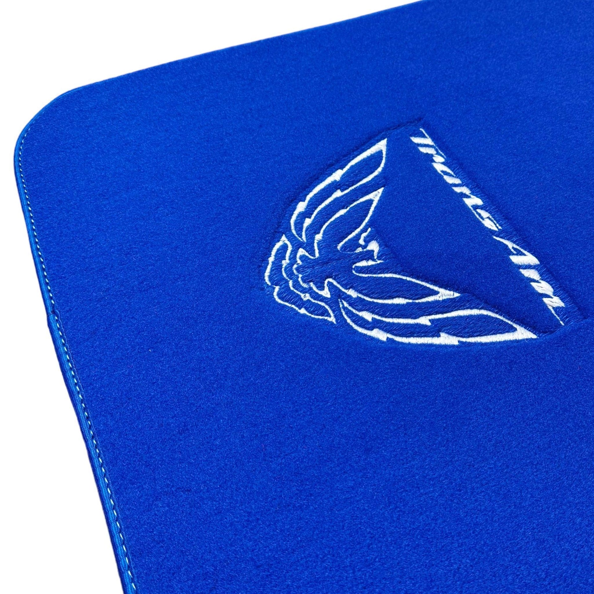 Blue Floor Mats for Pontiac FireBird (1970-1981) with Trans Am Logo - AutoWin