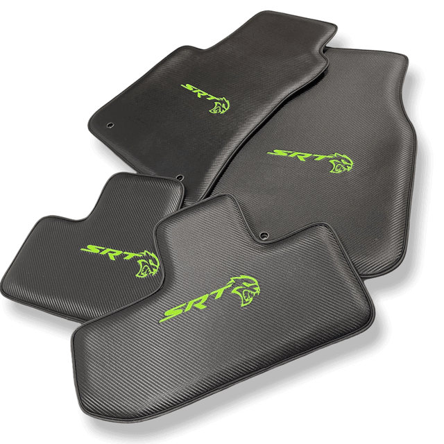 Carbon Fiber Floor Mats For Dodge Charger SRT (2015-2024) - AutoWin
