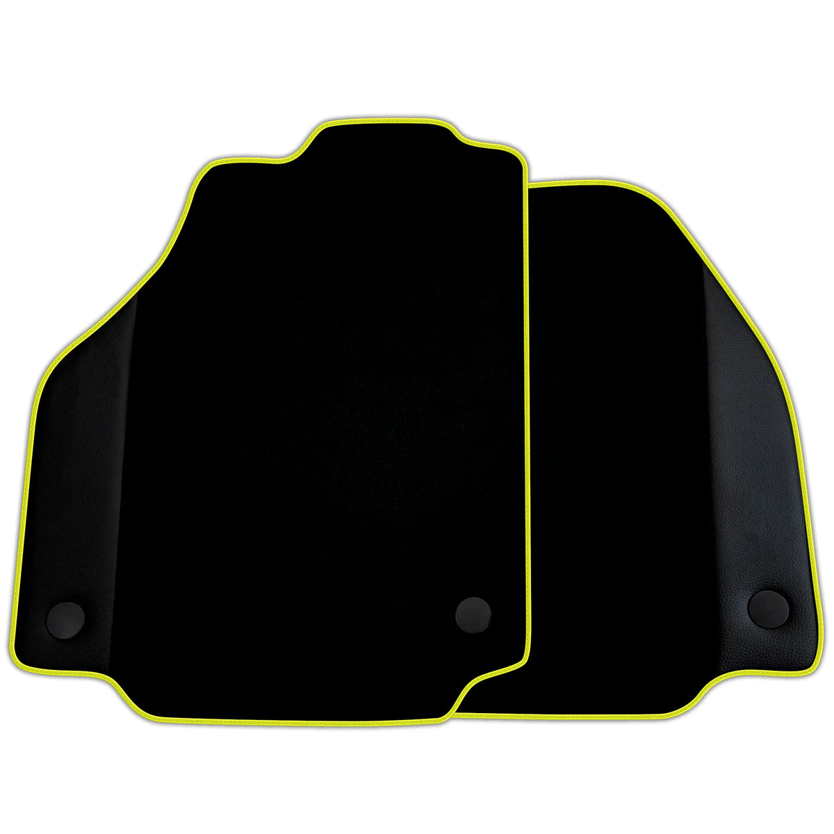 Custom Black Floor Mats for Ferrari 488 GTB (2016-2022) with Leather | Various Trim Colors