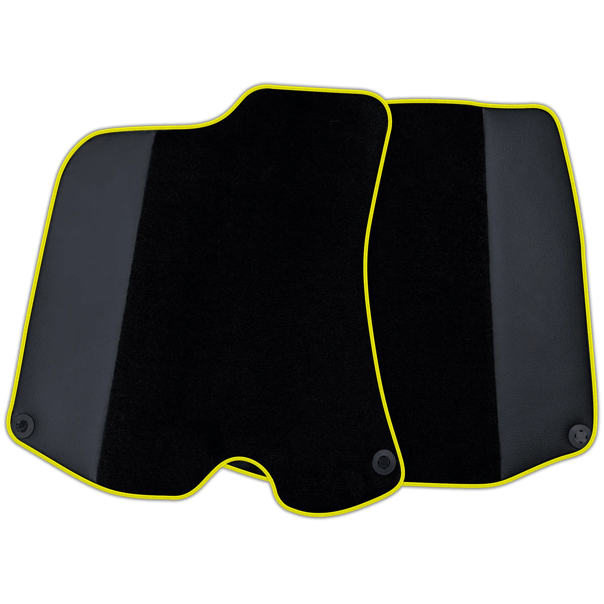 Custom Black Floor Mats For Ferrari Portofino (2018-2023) With Leather