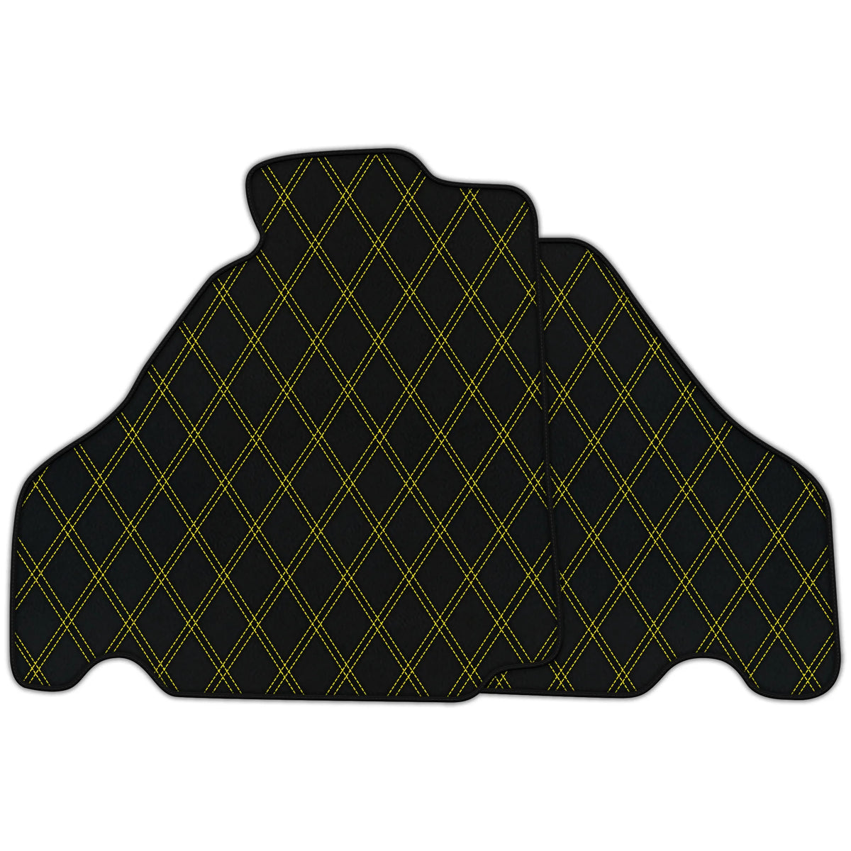 Customizable Leather Floor Mats with Double Diamond for Ferrari F430 (2004-2009)