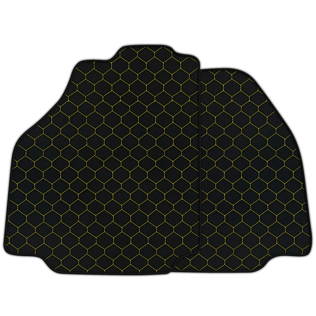 Customizable Leather Floor Mats with Hex Pattern for Ferrari 458 Italia (2009-2015)