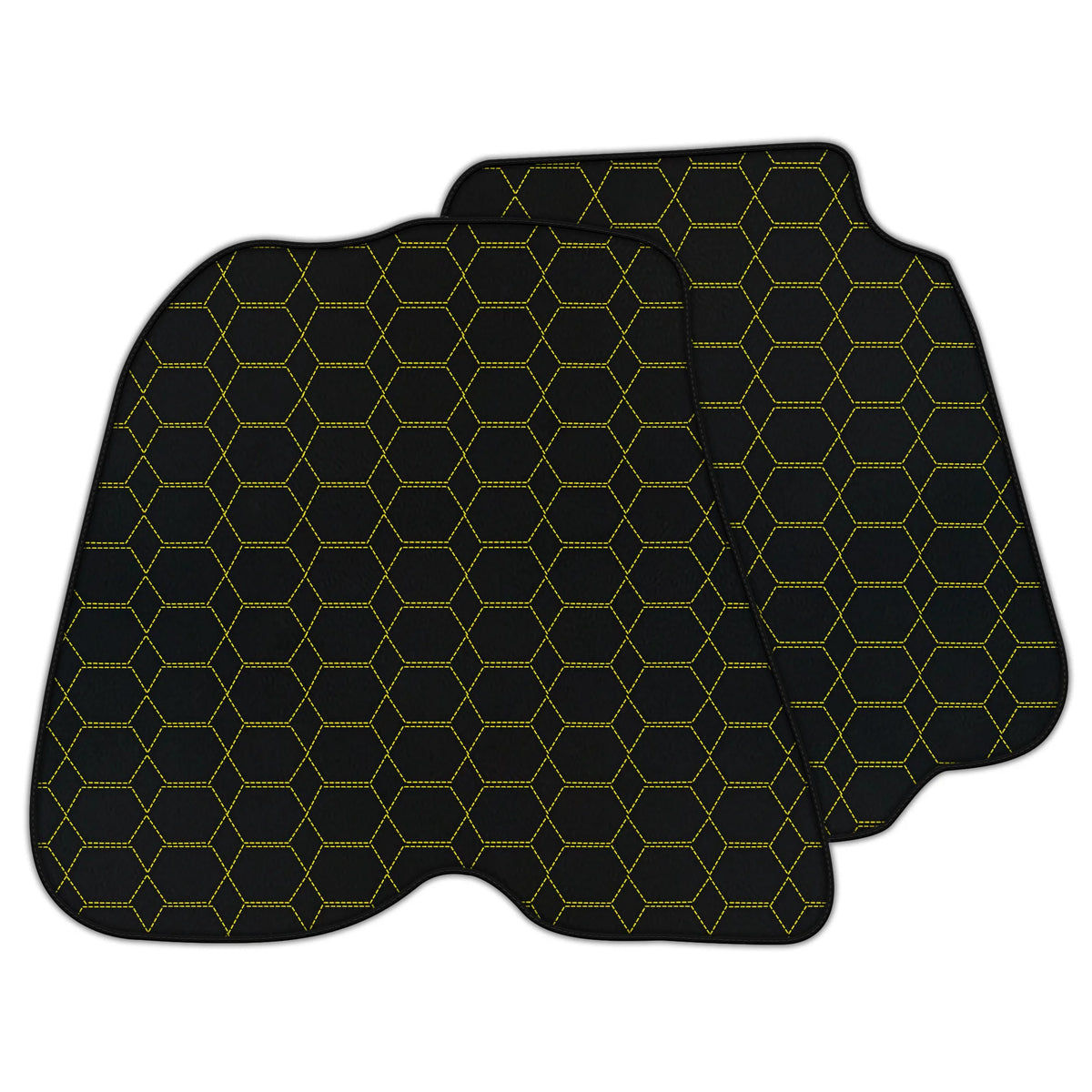 Customizable Leather Floor Mats with Hexagon Hex Pattern for Ferrari F12 Berlinetta (2012-2022)