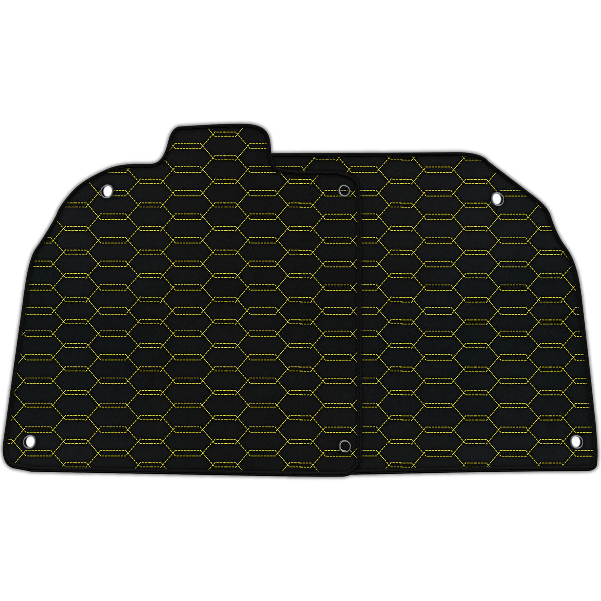 Customizable Leather Floor Mats with Interlaced Hex Pattern for Lamborghini Aventador SV (2012-2022)