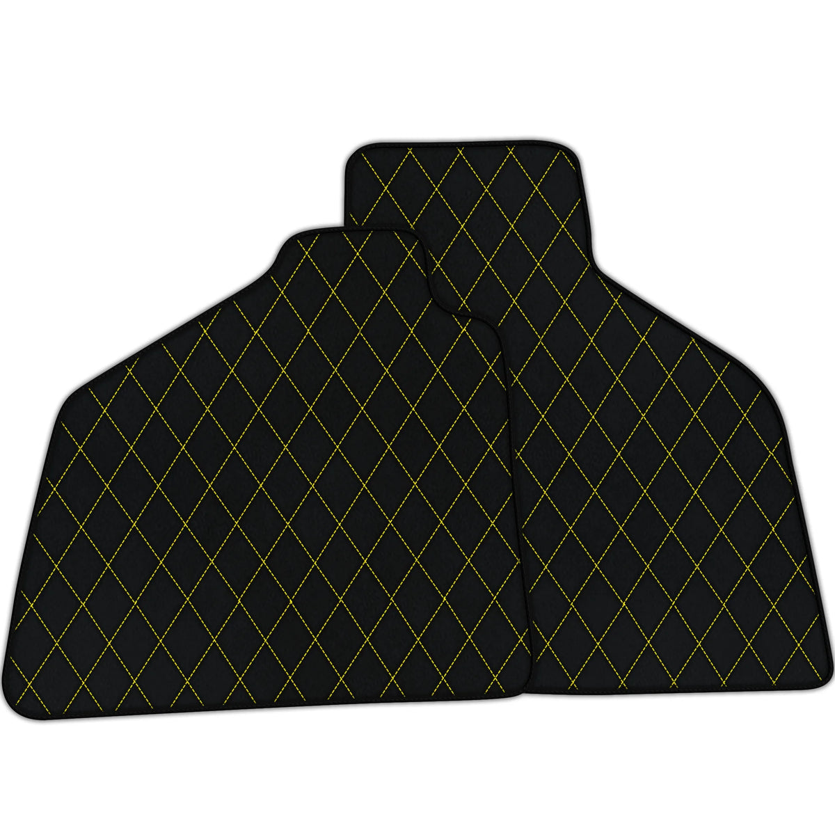 Customizable Leather Floor Mats with Single Diamond Pattern for Lamborghini Diablo (1990-2001)