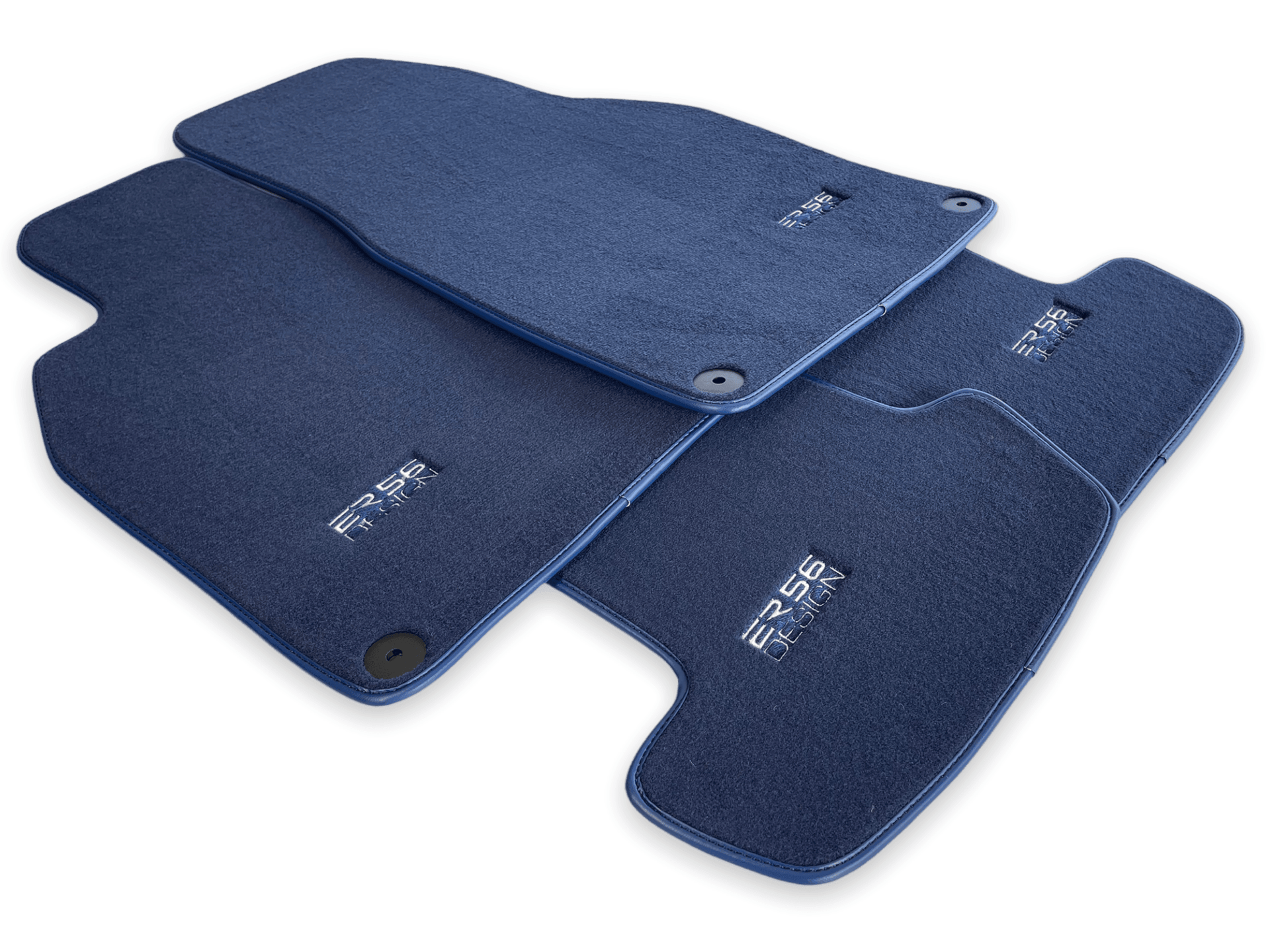 Dark Blue Floor Mats for Porsche Cayenne (2003-2010) | ER56 Design - AutoWin