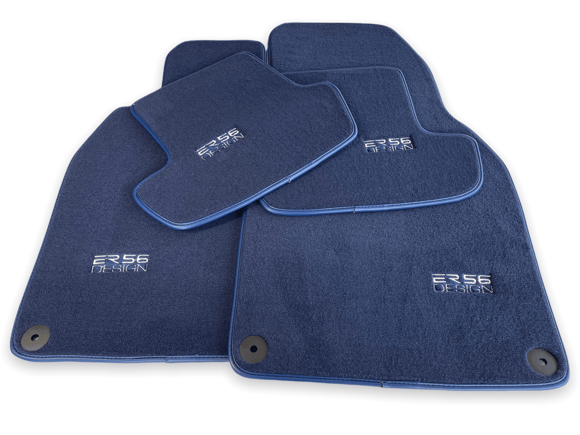 Dark Blue Floor Mats for Porsche Cayenne (2018-2023) | ER56 Design - AutoWin