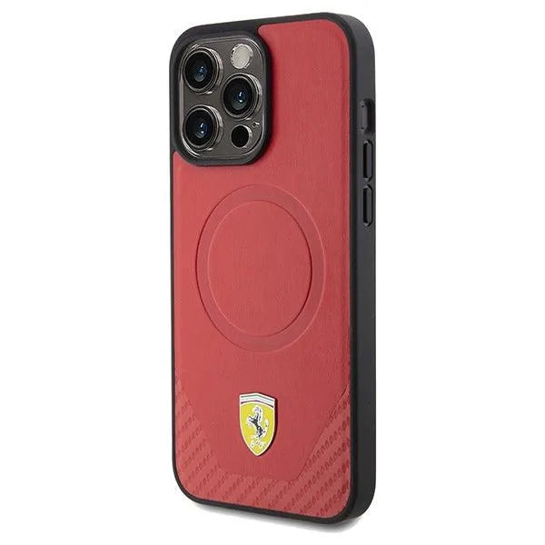 Ferrari Carbon Metal Logo MagSafe Hardcase